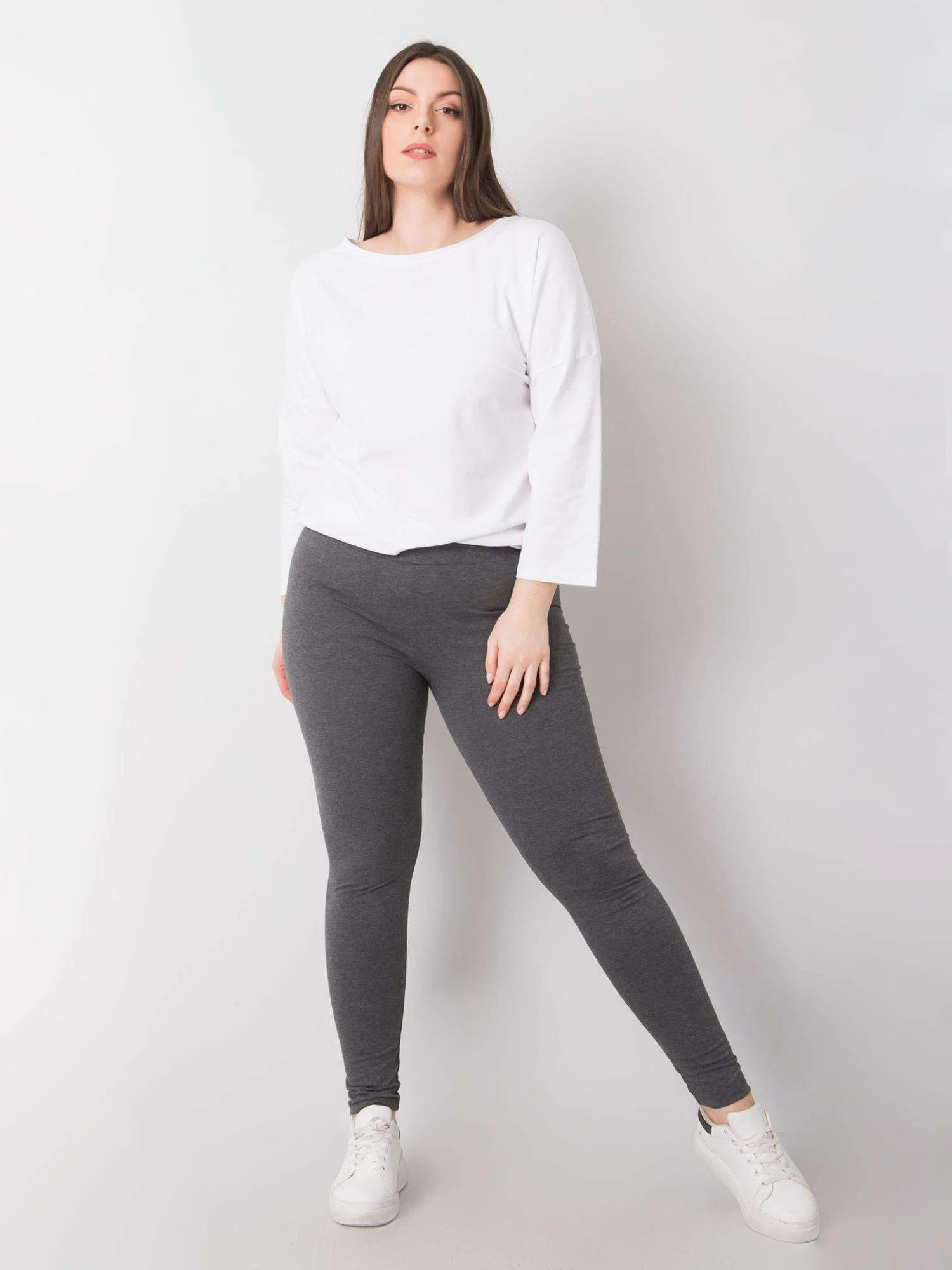 Colanti Dama Imprimat, Sport, BASIC FEEL GOOD, Gri Casual Marimi Mari - imagine 5