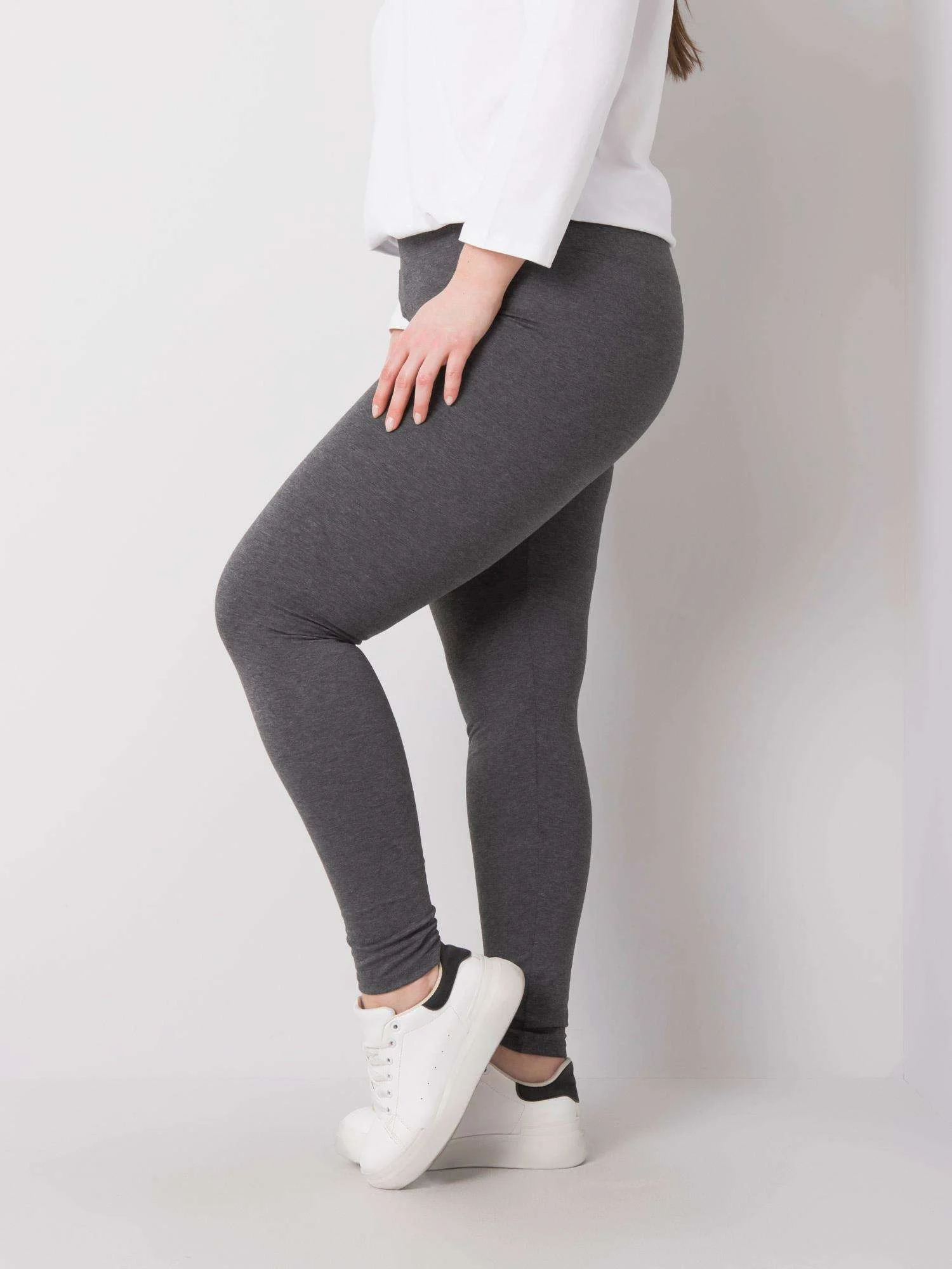Colanti Dama Imprimat, Sport, BASIC FEEL GOOD, Gri Casual Marimi Mari - imagine 4