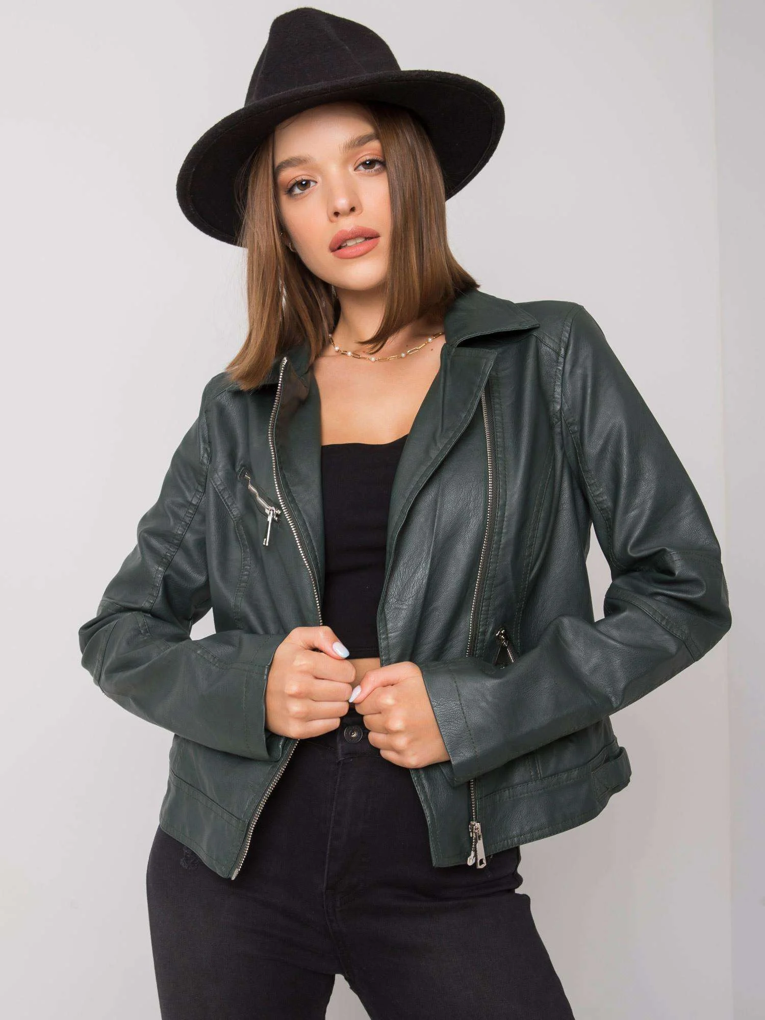 Jacheta Dama Maneca lunga, Maneca lunga, Z-Desing Jacket Style, Verde de Vara Marimi Mari - imagine 5