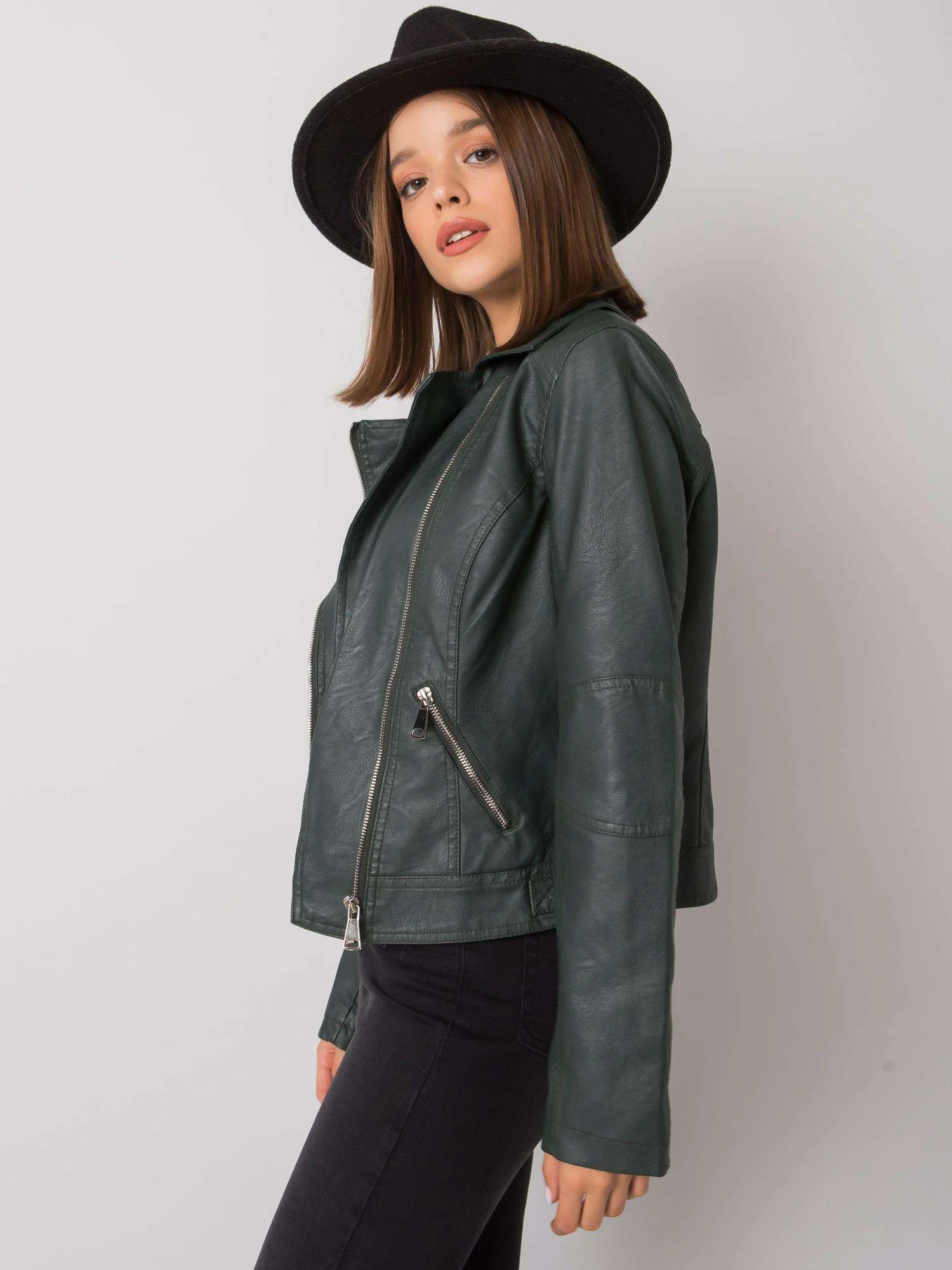 Jacheta Dama Maneca lunga, Maneca lunga, Z-Desing Jacket Style, Verde de Vara Marimi Mari - imagine 4