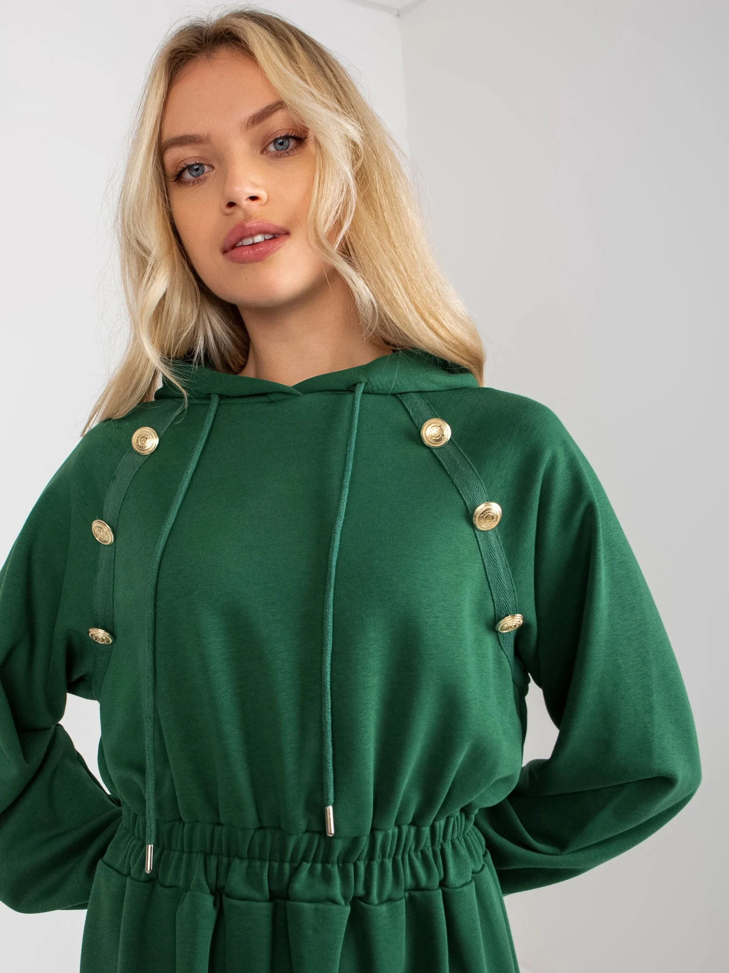 Rochie Dama Maxi, Lejera, RELEVANCE, Verde Eleganta Office - Image 5