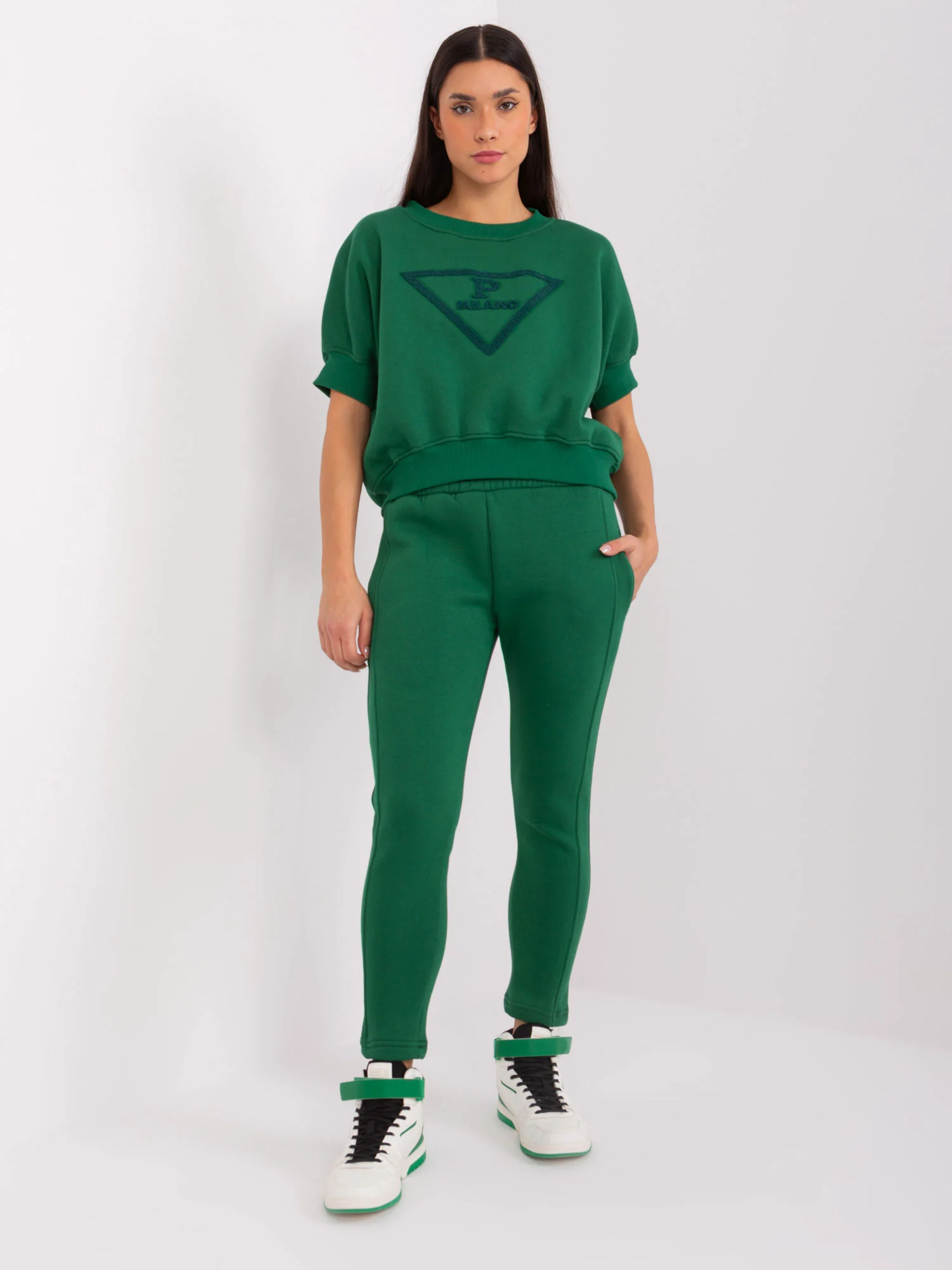 Compleu Dama Mini, Conica, My Red Lips, Verde Casual - imagine 3