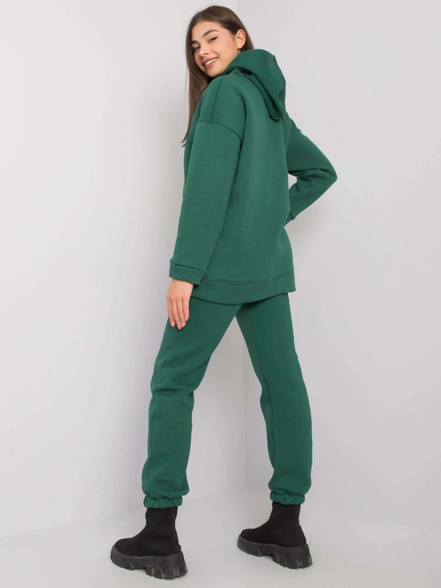 Compleu Dama Maneca lunga, Sport, BASIC FEEL GOOD, Verde Casual - imagine 2