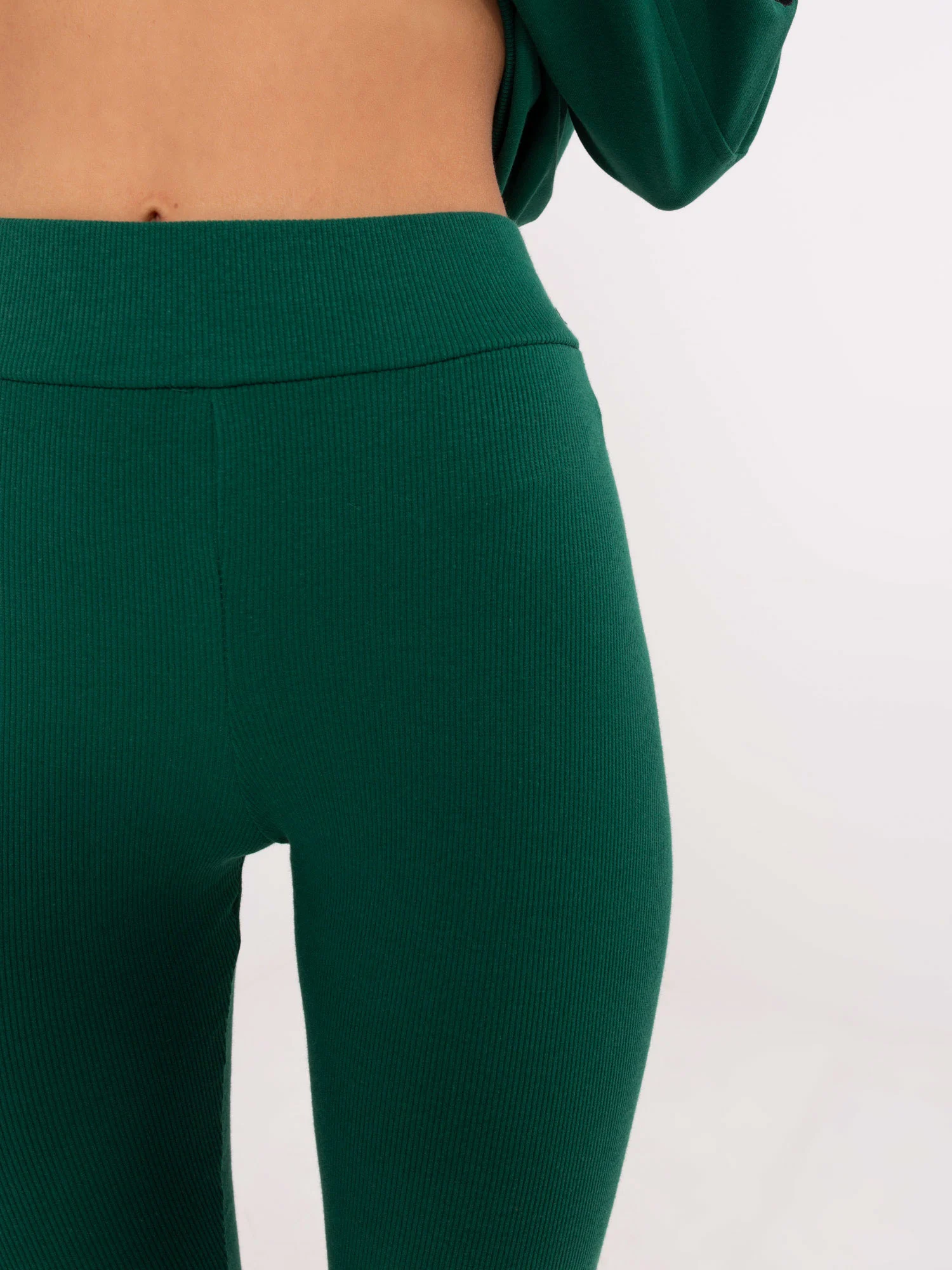 Compleu Dama Maneca lunga, Conica, My Red Lips, Verde Casual - imagine 2