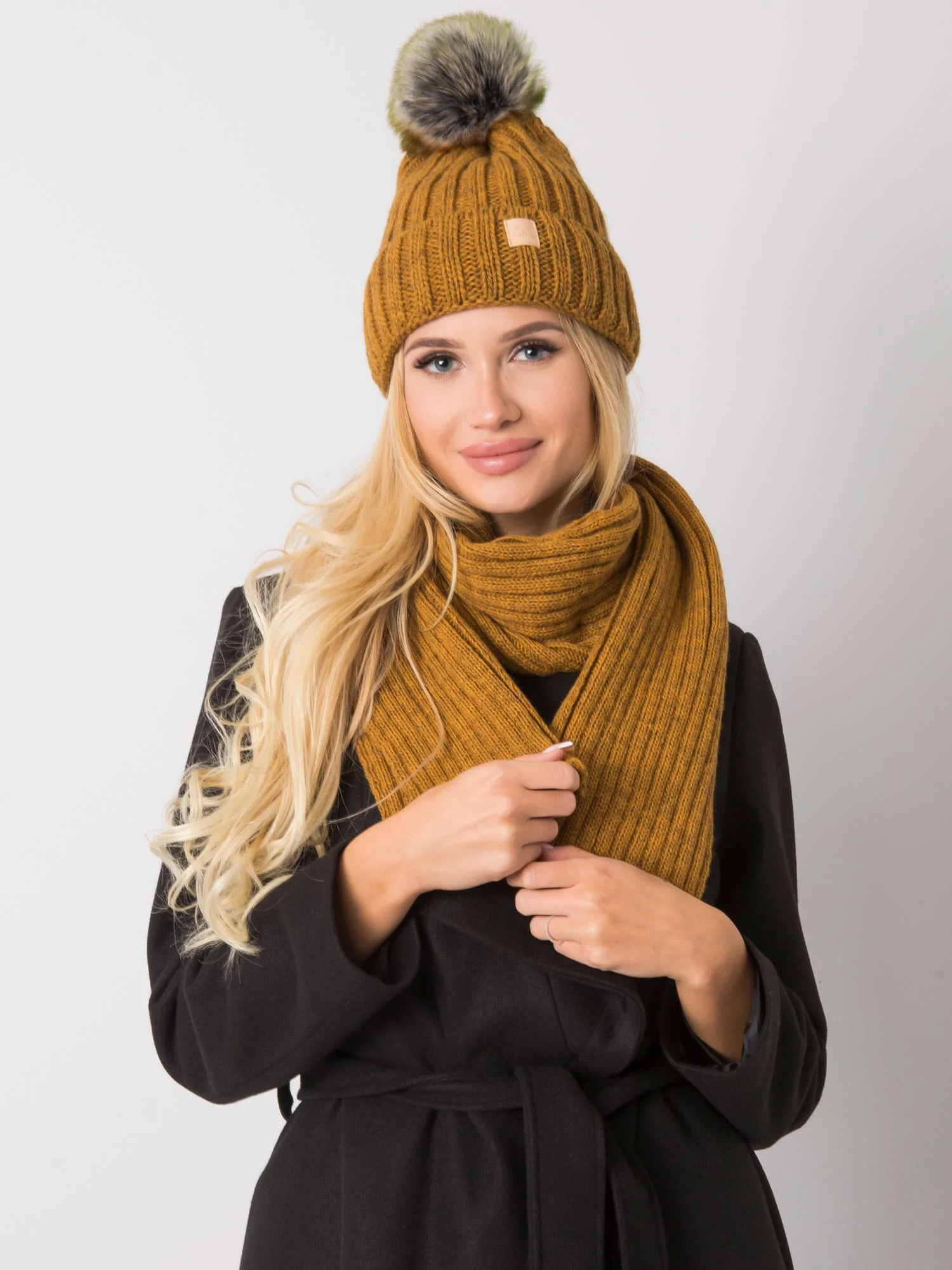 Compleu Dama Acril, RUE PARIS, Galben - imagine 4