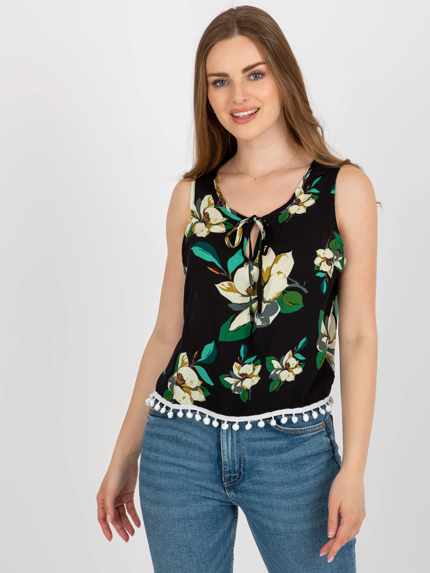 Bluza Dama Mini, Floral, Baiyibaishun, Negru Casual - imagine 4