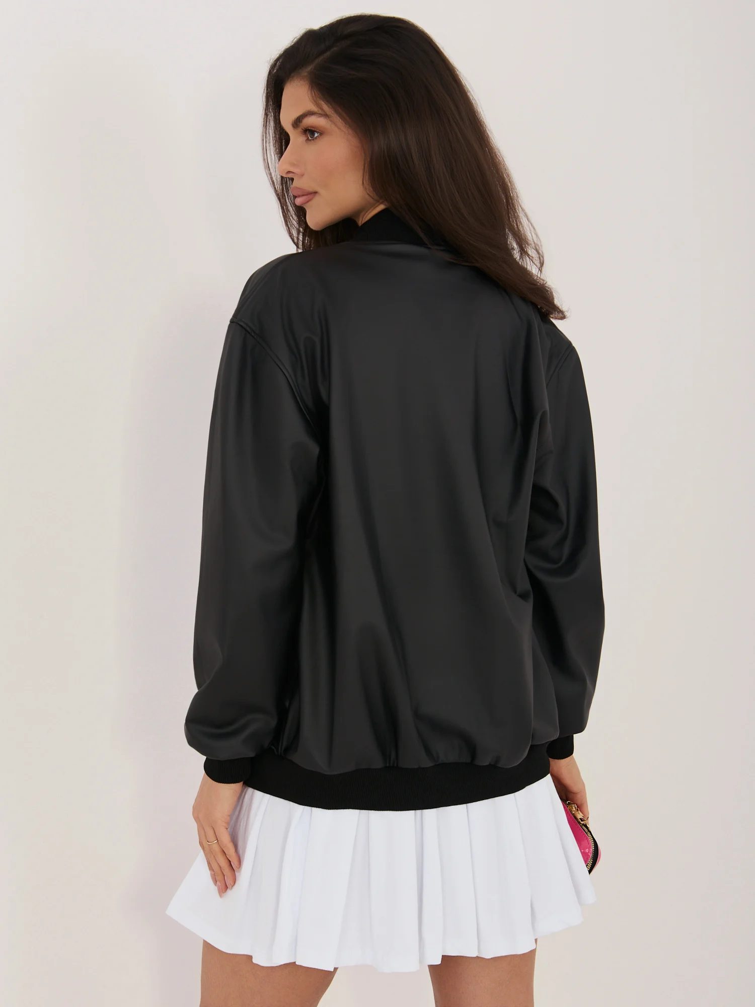Jacheta Dama Guler inalt, Poliester, LAKERTA, Negru de Vara - imagine 4