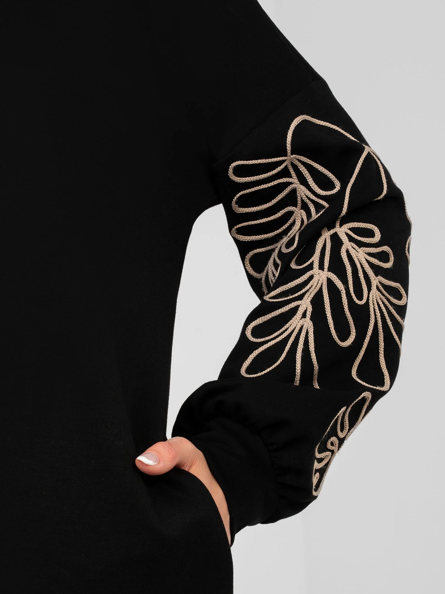 Rochie Dama Mini, Imprimat, RUE PARIS, Negru - Image 2