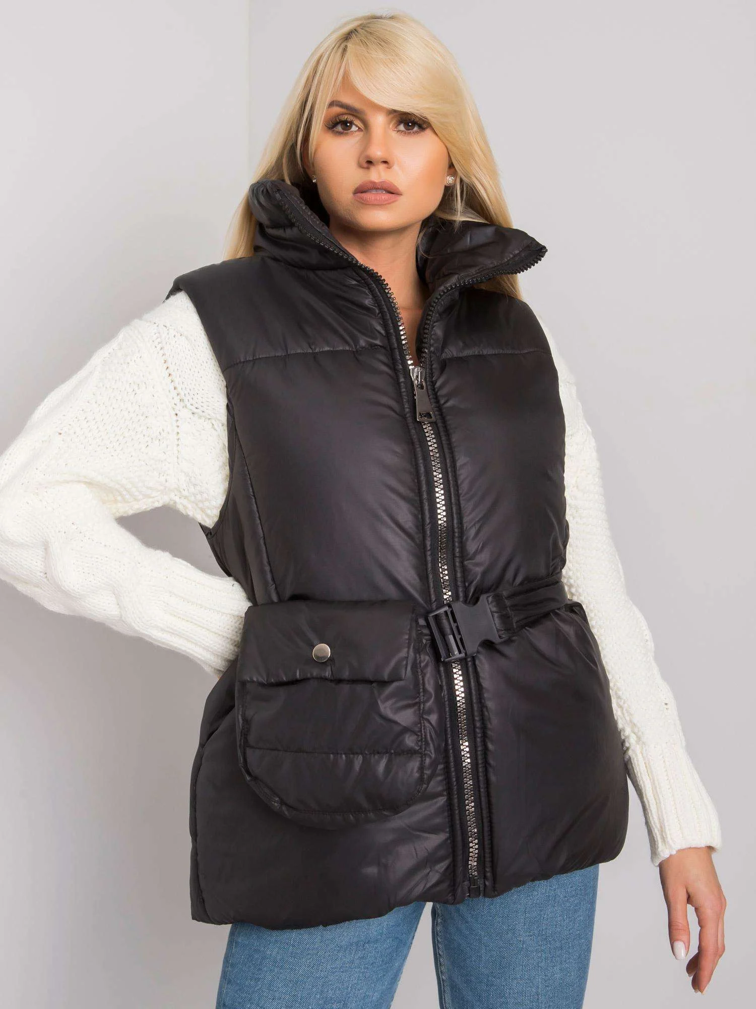 Vesta Dama Fara maneci, Fara maneci, ex moda, Negru de Vara - imagine 4