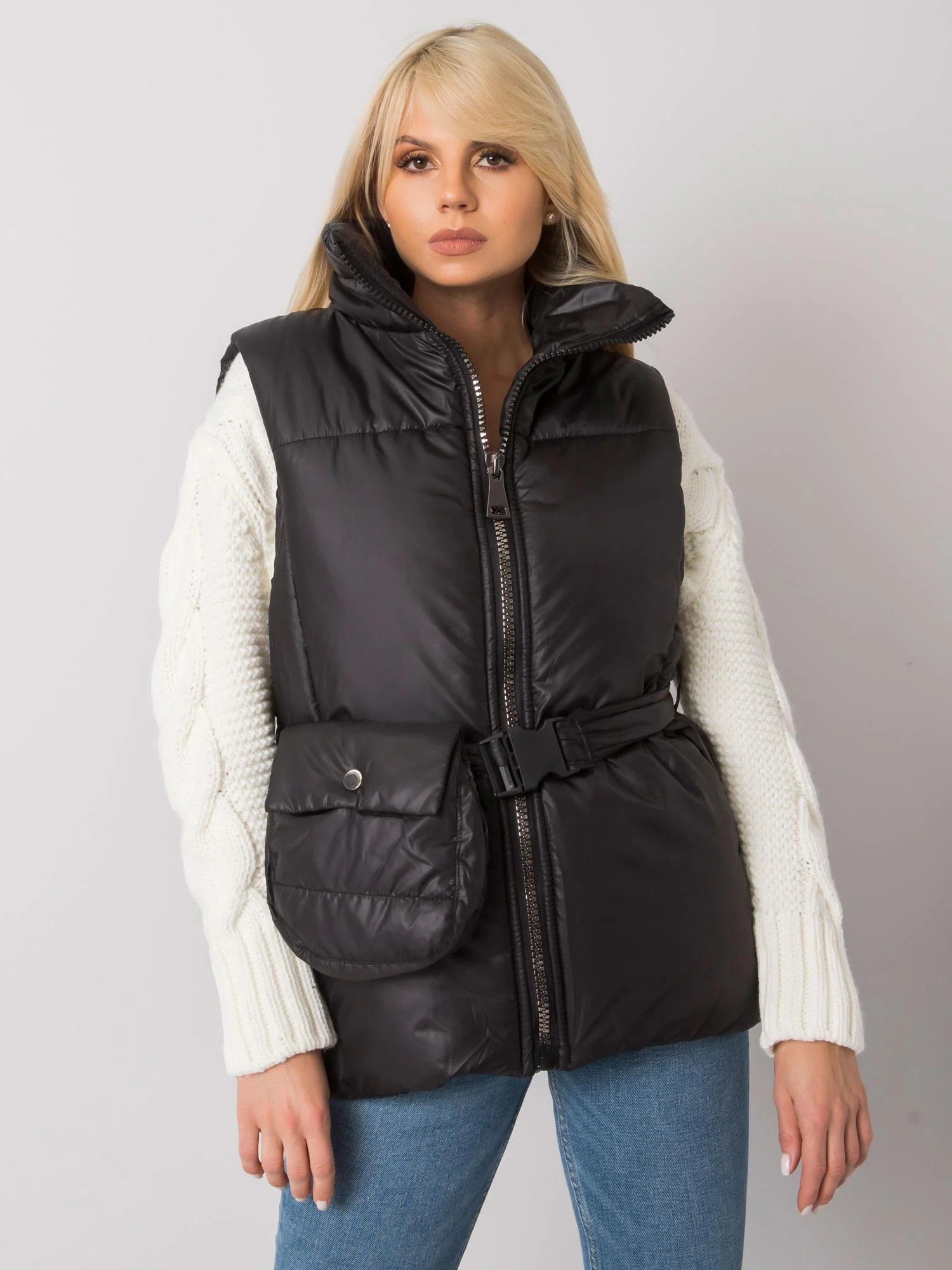 Vesta Dama Fara maneci, Fara maneci, ex moda, Negru de Vara - imagine 3