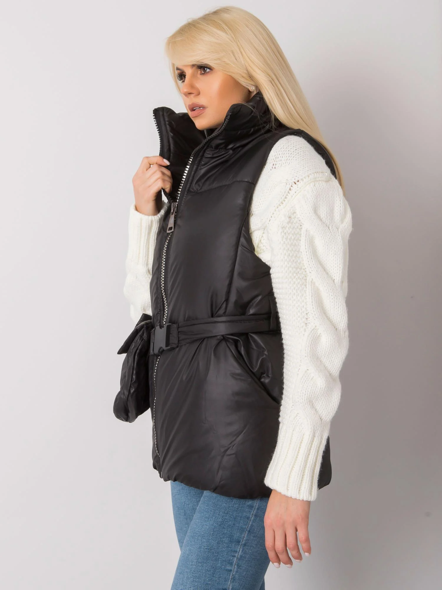 Vesta Dama Fara maneci, Fara maneci, ex moda, Negru de Vara - imagine 5