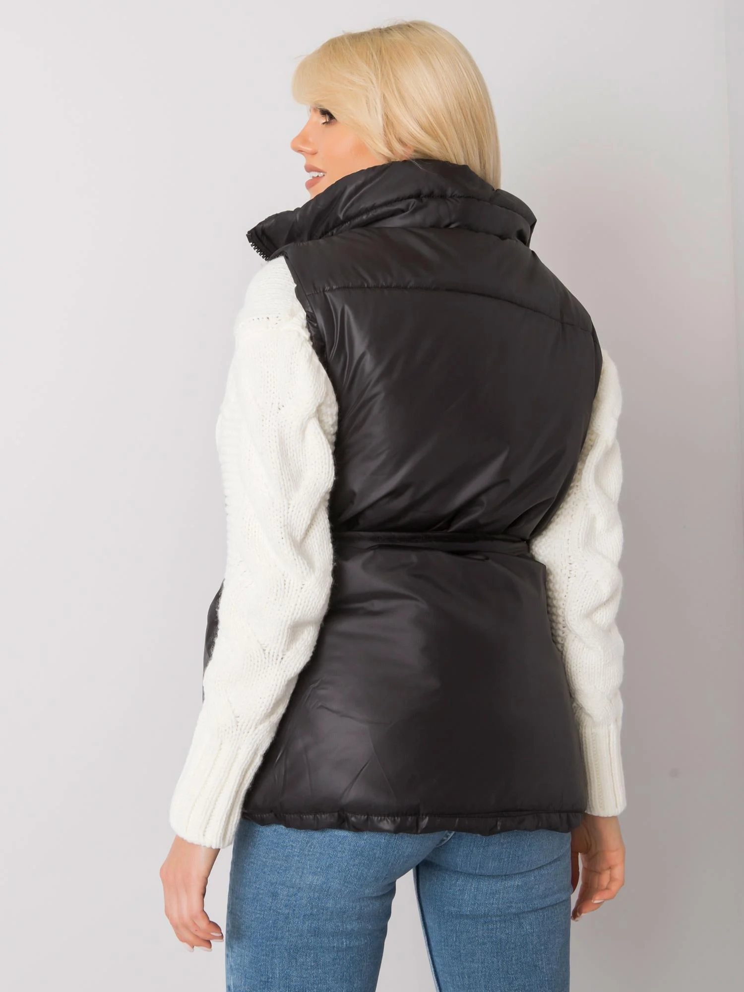 Vesta Dama Fara maneci, Fara maneci, ex moda, Negru de Vara - imagine 2