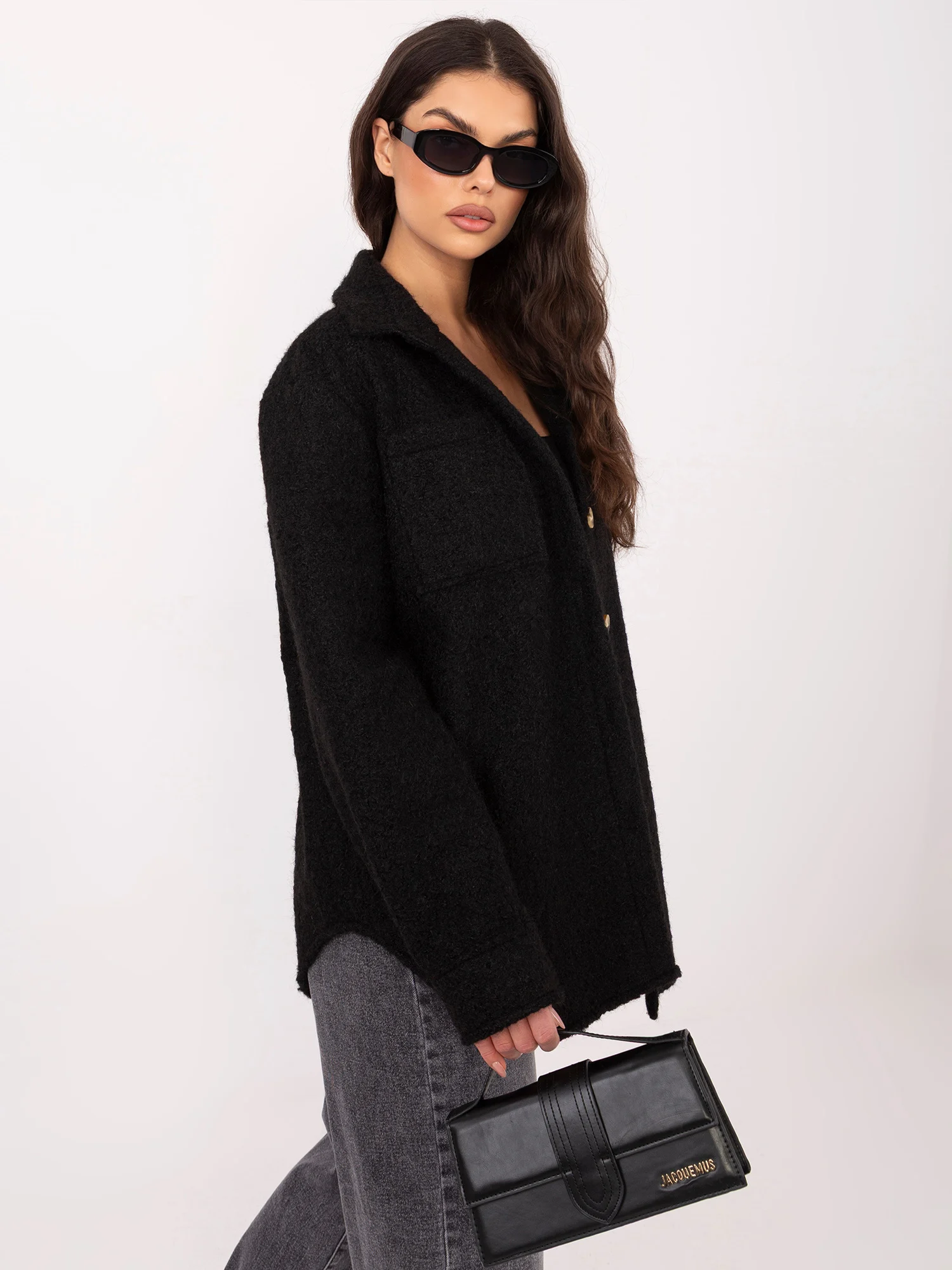 Jacheta Dama Maneca lunga, Imprimat, RUE PARIS, Negru de Vara - imagine 6