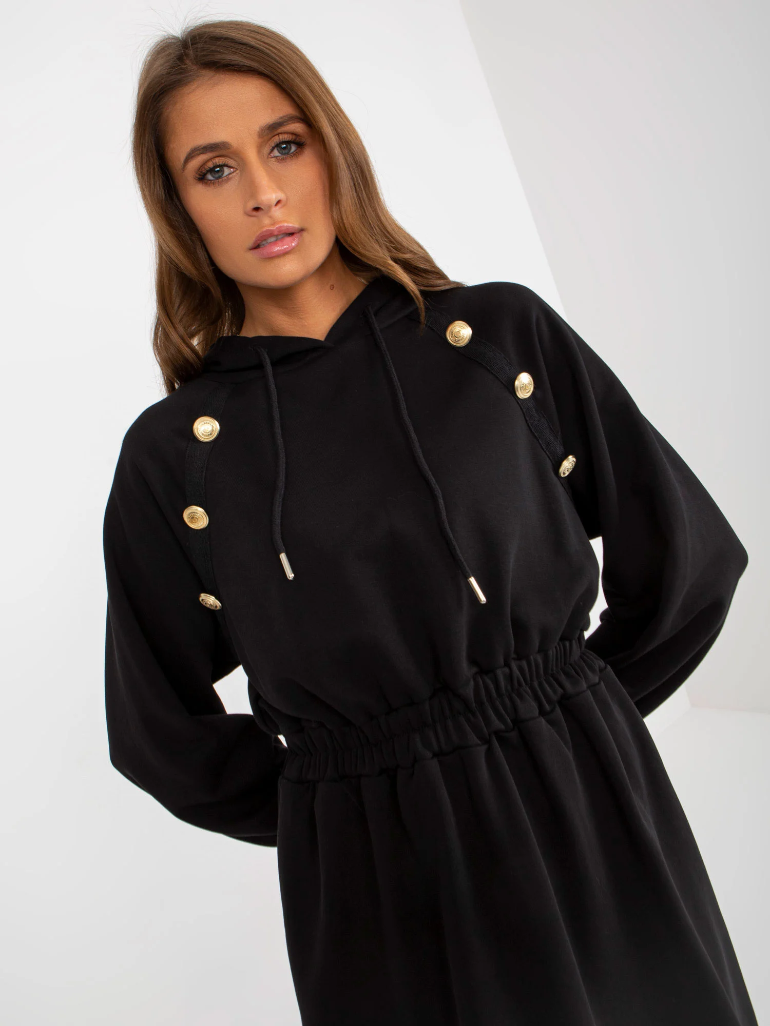 Rochie Dama Maxi, Lejera, RELEVANCE, Negru Eleganta Office - Image 4