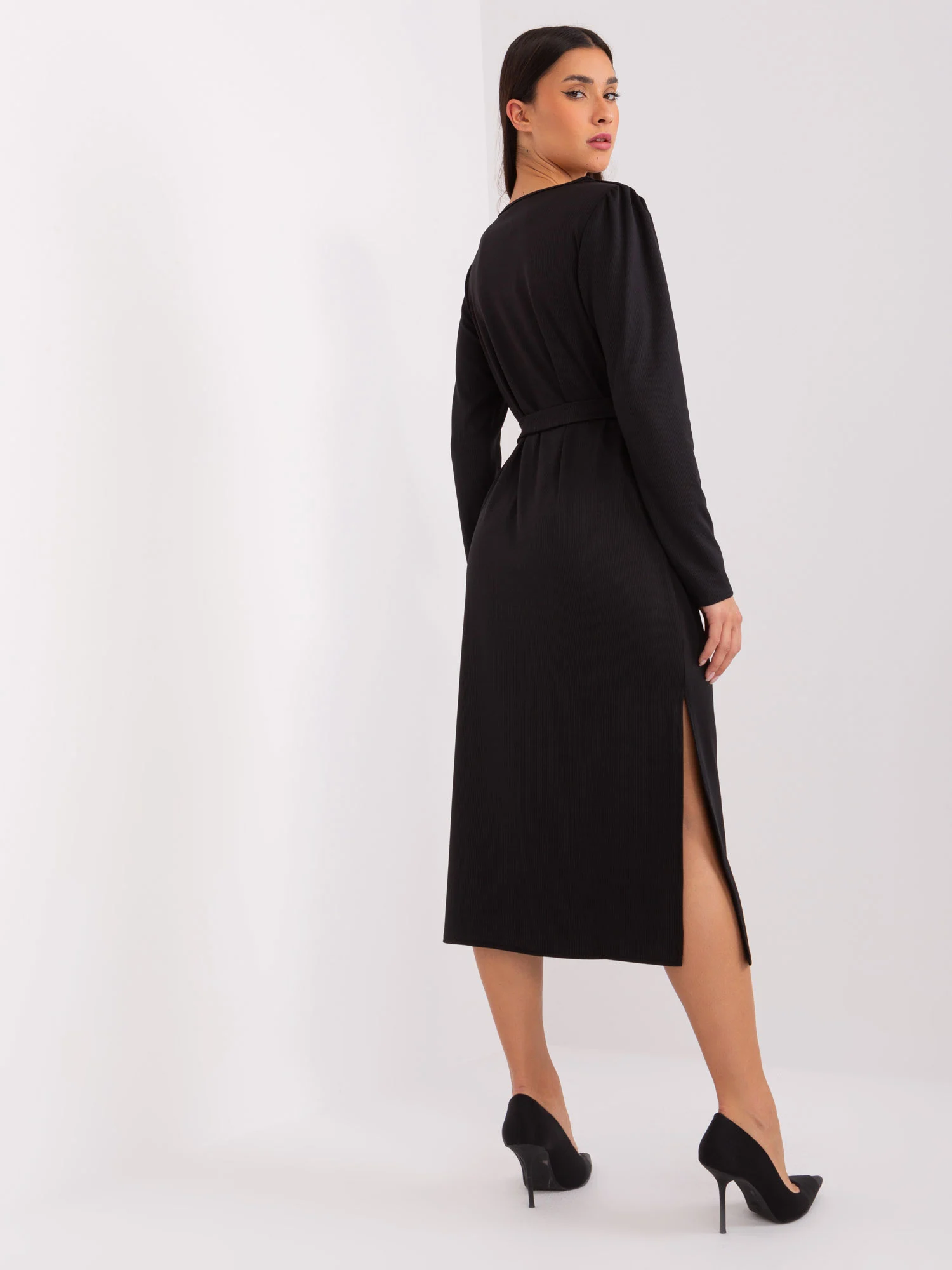 Rochie Dama Maxi, Dungi, LAKERTA, Negru de Sarbatori - Image 2