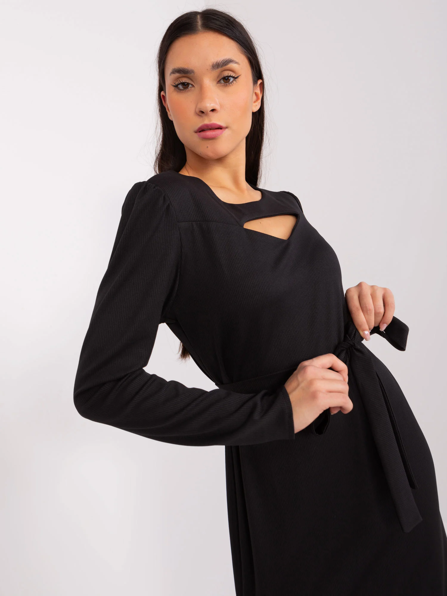 Rochie Dama Maxi, Dungi, LAKERTA, Negru de Sarbatori - Image 3