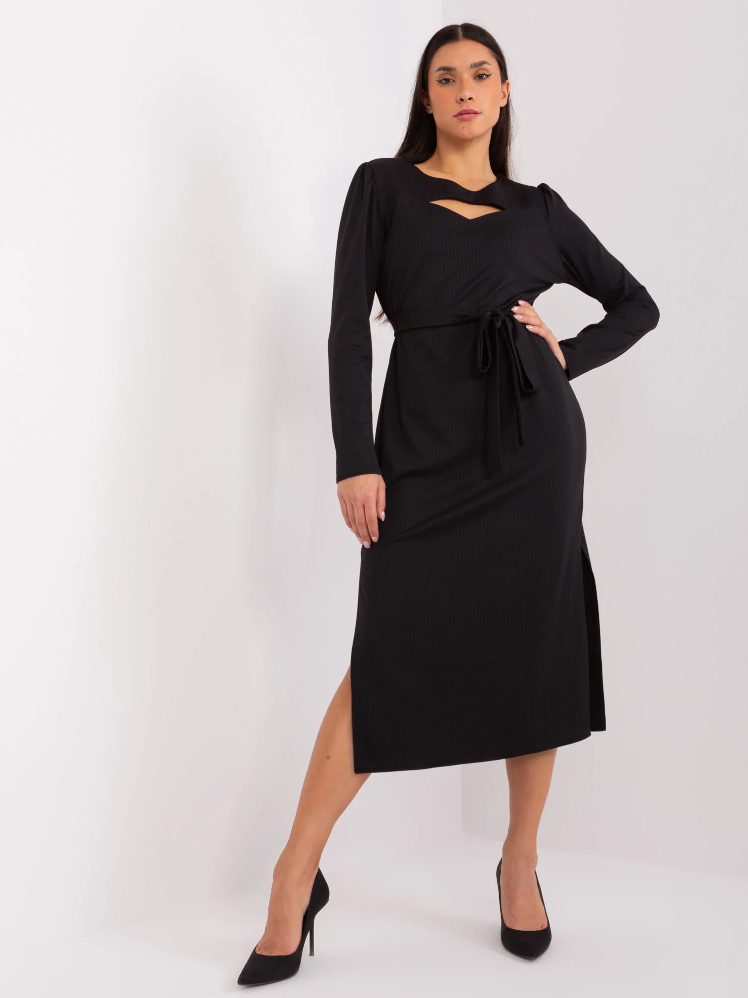 Rochie Dama Maxi, Dungi, LAKERTA, Negru de Sarbatori - Image 5