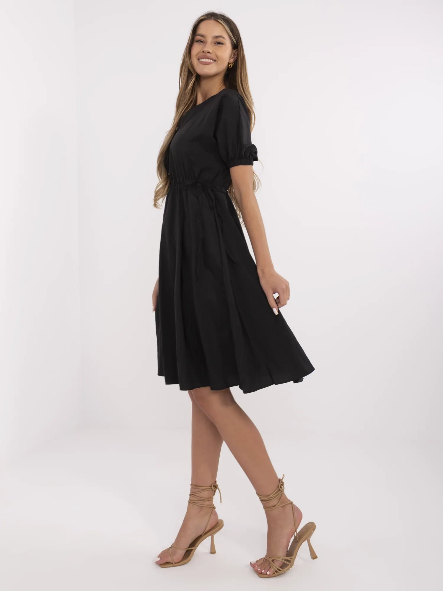 Rochie Dama Mini, Lejera, RUE PARIS, Negru de Vara - imagine 2