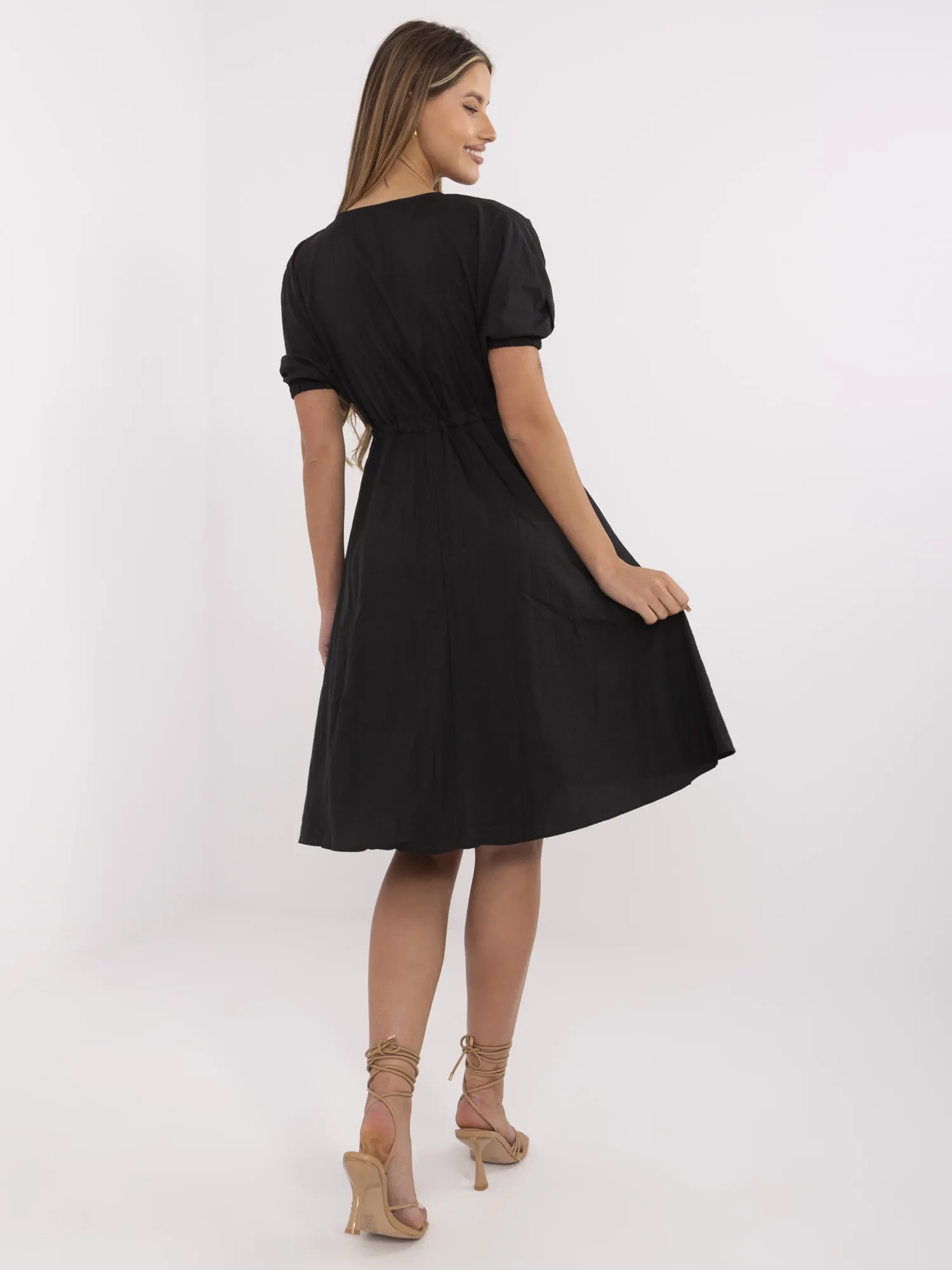 Rochie Dama Mini, Lejera, RUE PARIS, Negru de Vara - imagine 5