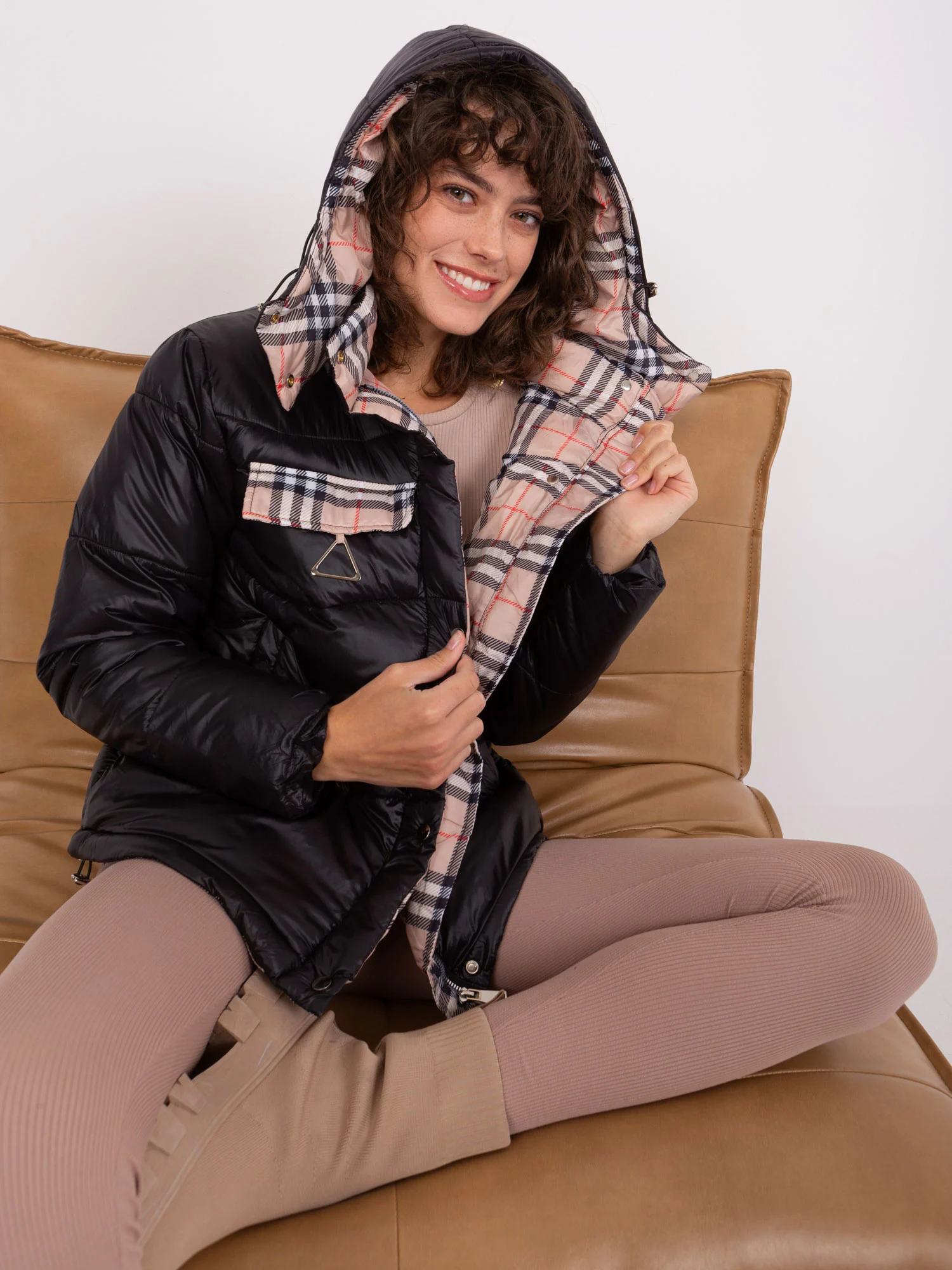 Jacheta Dama Maneca lunga, Carouri, Trendy. ING, Negru Eleganta Office - imagine 6