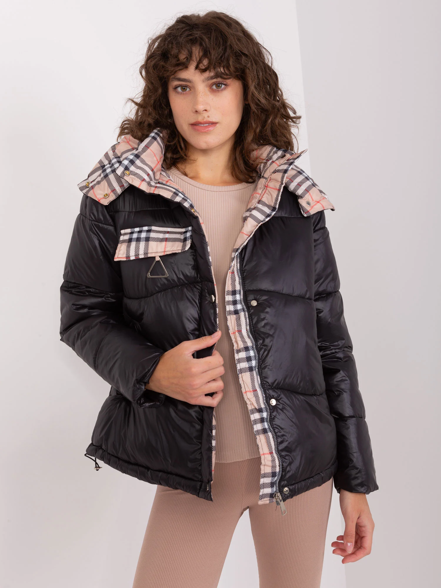 Jacheta Dama Maneca lunga, Carouri, Trendy. ING, Negru Eleganta Office - imagine 3