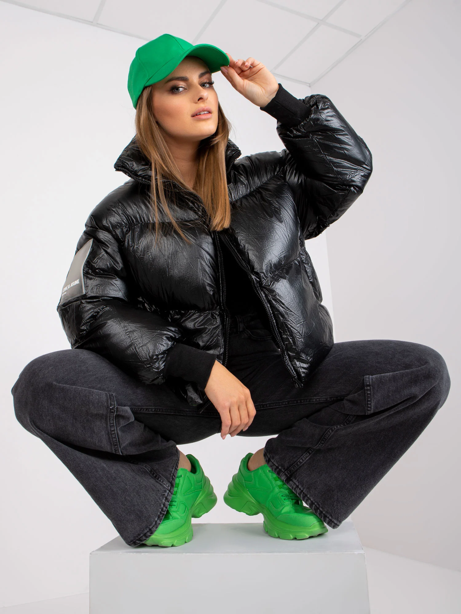 Jacheta Dama Maneca lunga, Maneca lunga, Chic&Jeune Paris, Negru Casual - imagine 5
