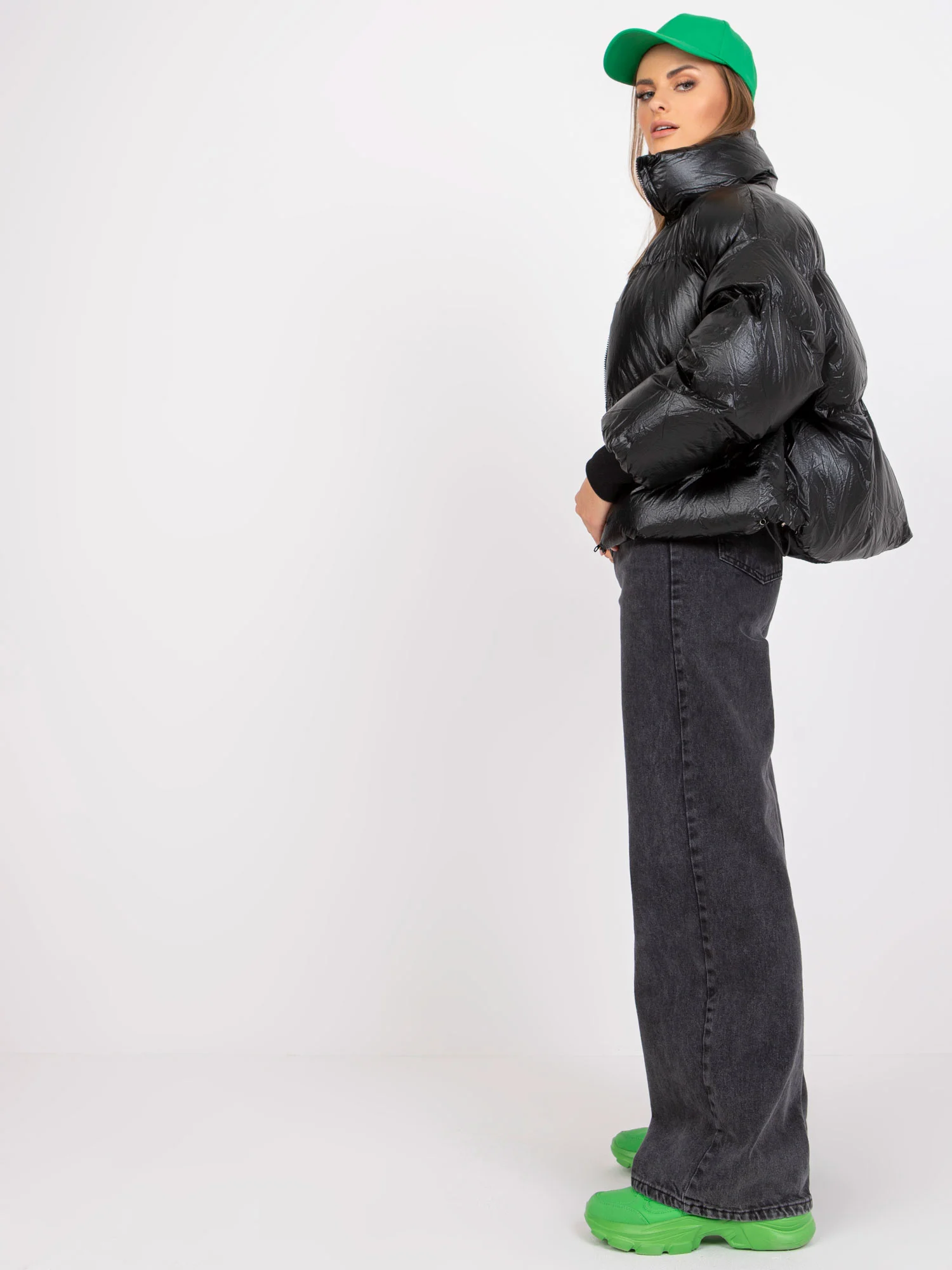 Jacheta Dama Maneca lunga, Maneca lunga, Chic&Jeune Paris, Negru Casual - imagine 4