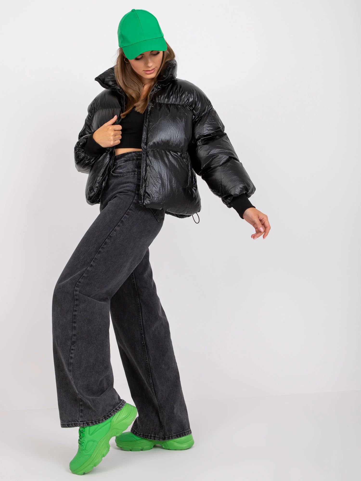 Jacheta Dama Maneca lunga, Maneca lunga, Chic&Jeune Paris, Negru Casual - imagine 6