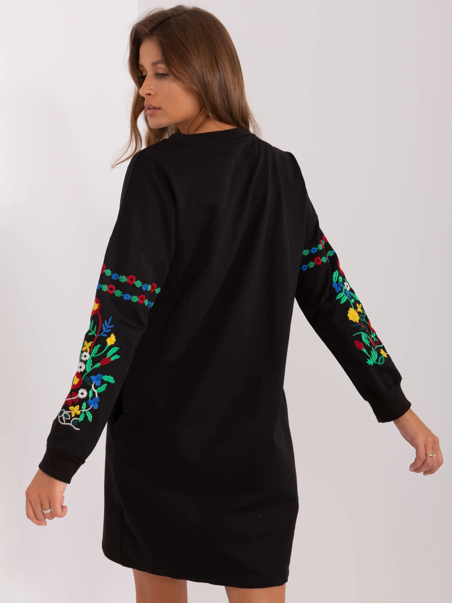 Rochie Dama Maxi, Rochie dreapta, RUE PARIS, Negru - Image 2