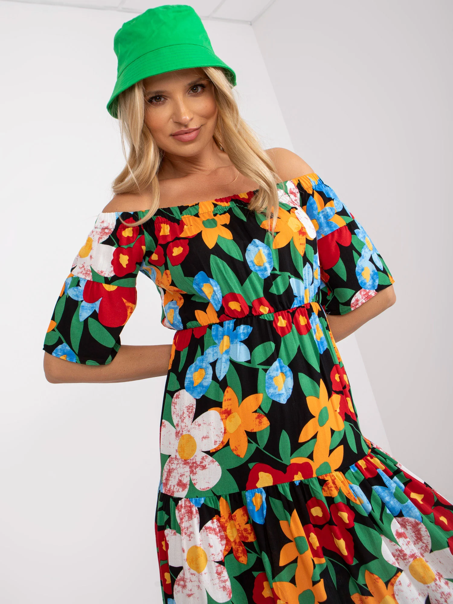 Rochie Dama Midi, Floral, RUE PARIS, Multicolor de Vara - Image 4