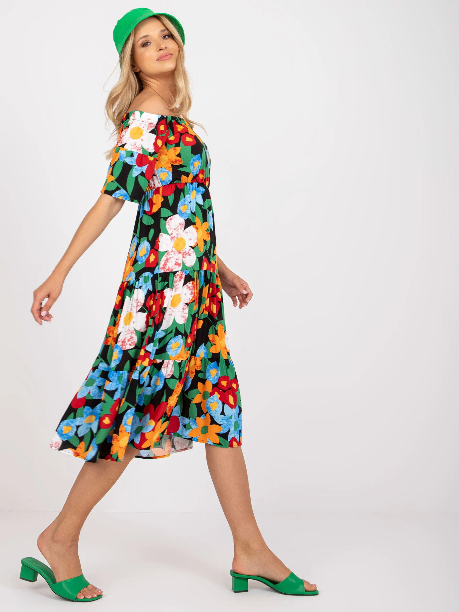 Rochie Dama Midi, Floral, RUE PARIS, Multicolor de Vara - Image 6