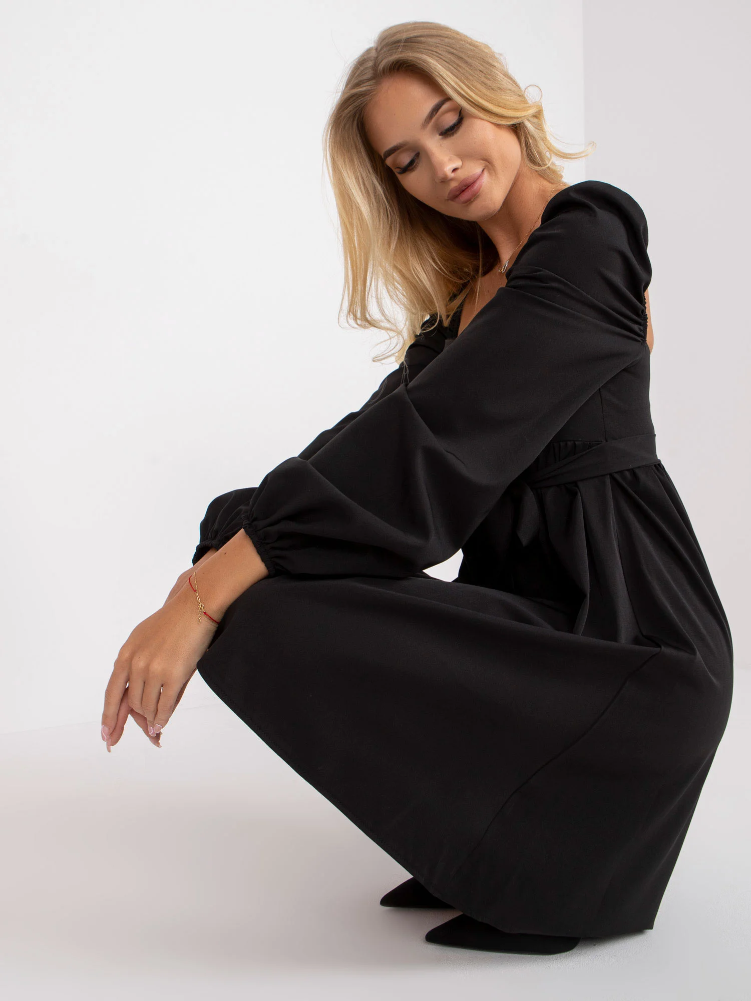 Rochie Dama Maxi, Lejera, LAKERTA, Negru de Ocazie Nunta - imagine 5