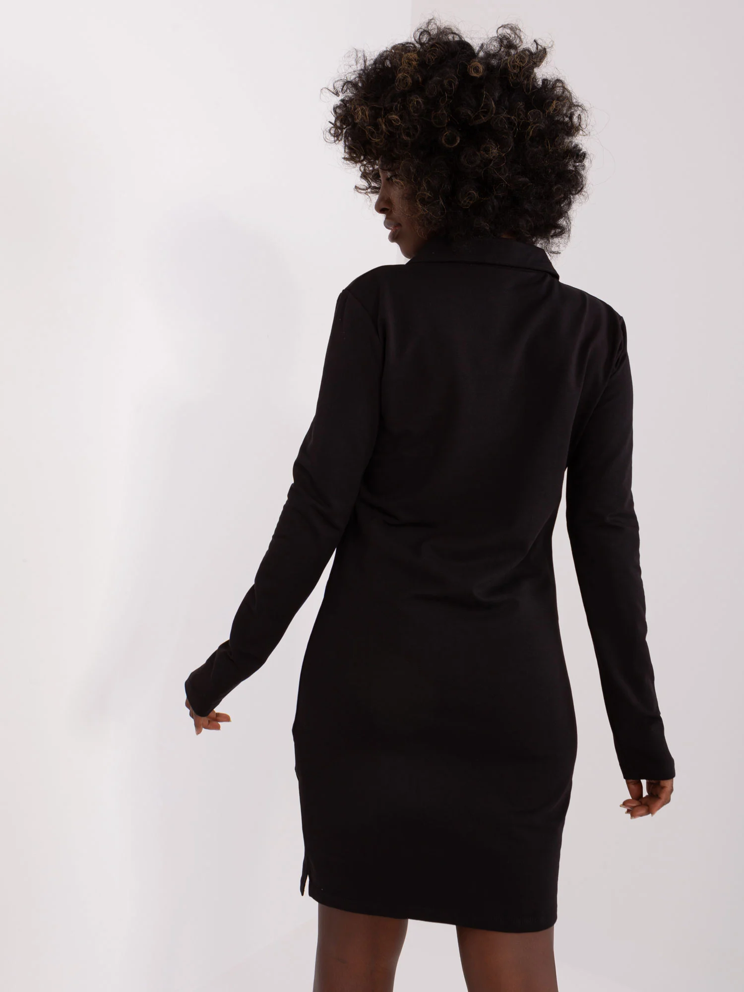 Rochie Dama Maxi, Rochie dreapta, RUE PARIS, Negru Eleganta Office - Image 2