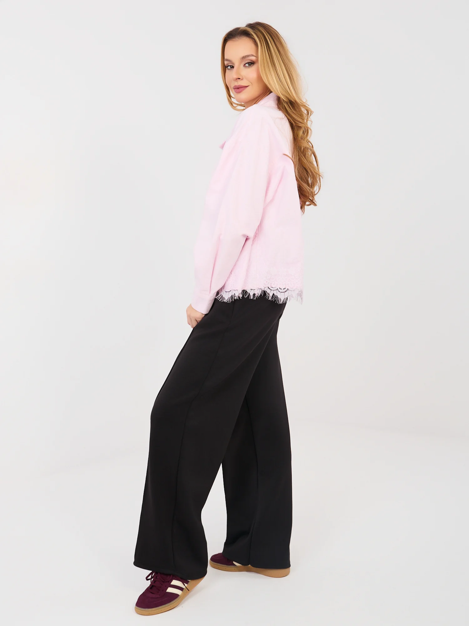 Pantaloni Dama Lunga, Elegant, RUE PARIS, Negru Eleganta Office - imagine 4