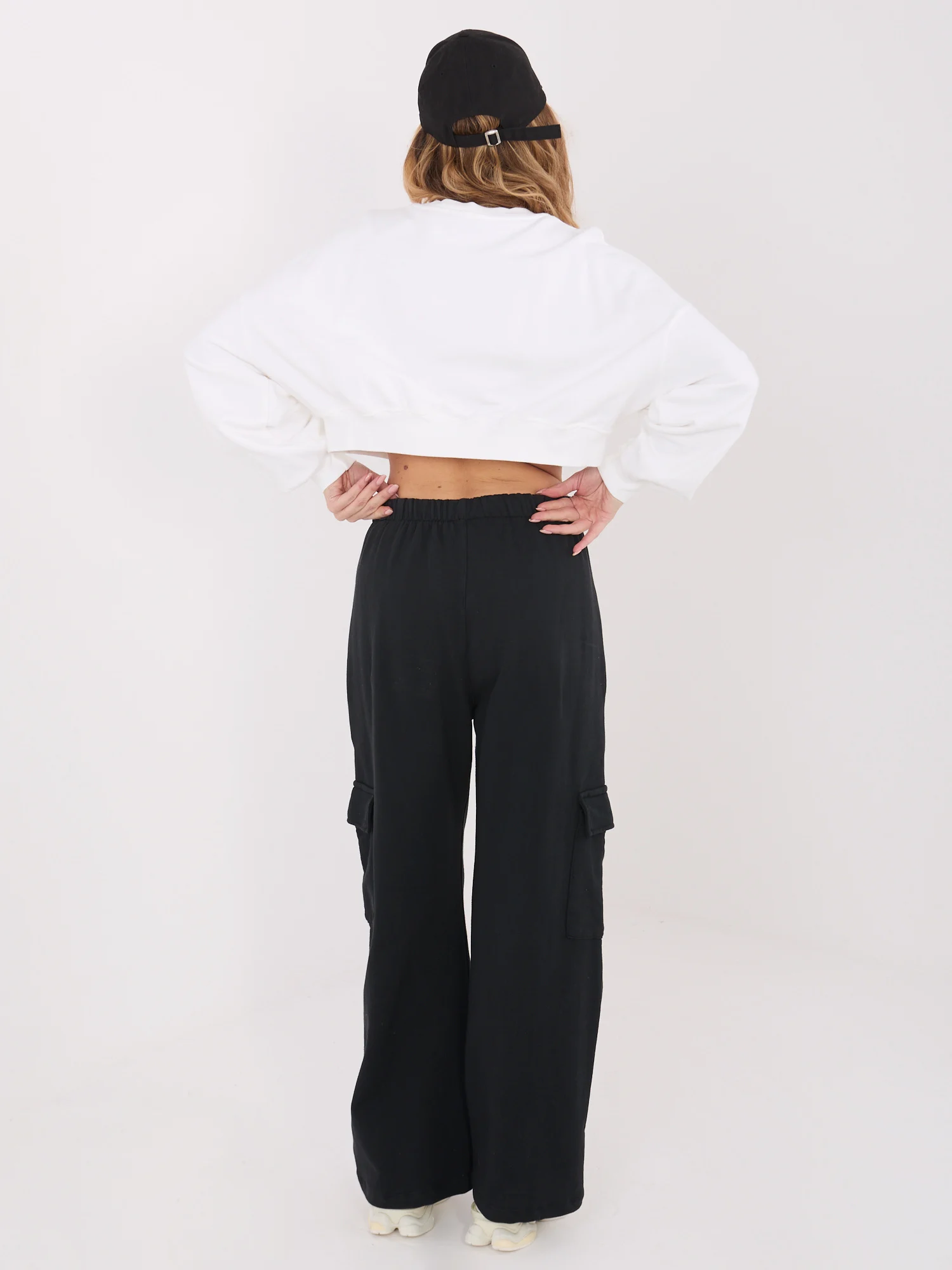 Pantaloni Dama Dreapta, Guler inalt, WESTEENE, Negru Casual - imagine 2
