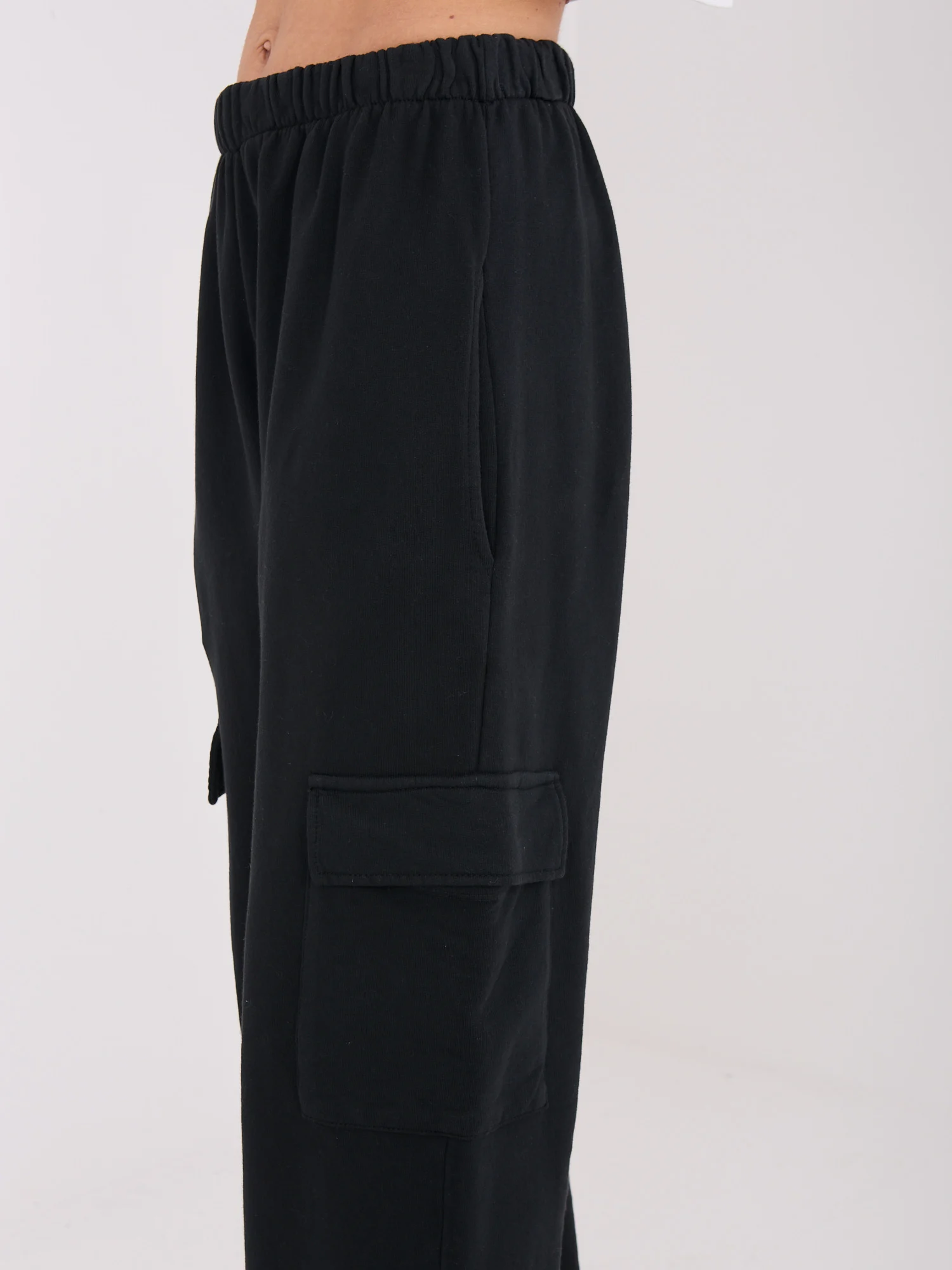 Pantaloni Dama Dreapta, Guler inalt, WESTEENE, Negru Casual - imagine 3