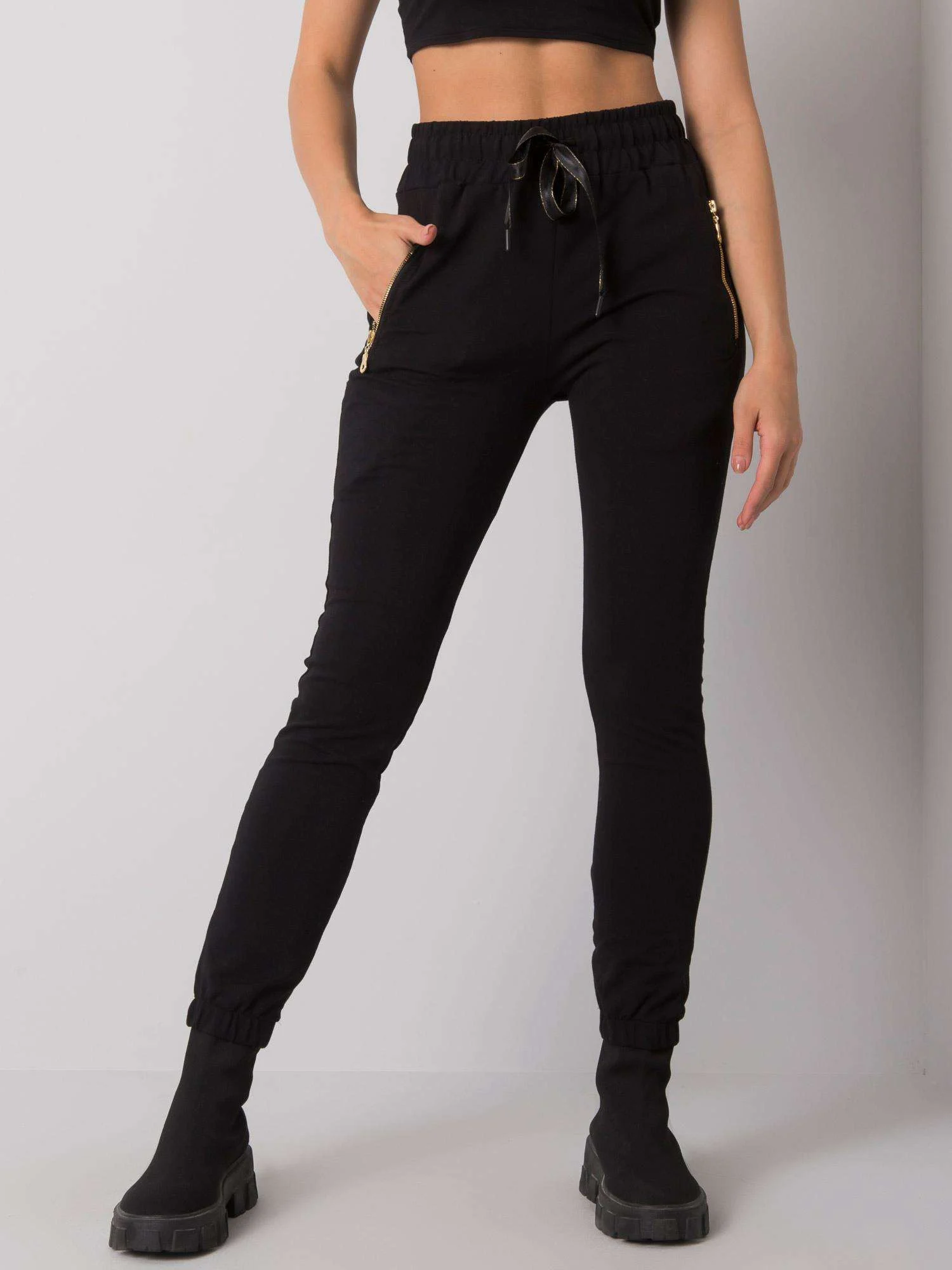 Pantaloni Trening Dama Lunga, Sport, RELEVANCE, Negru Casual - imagine 3