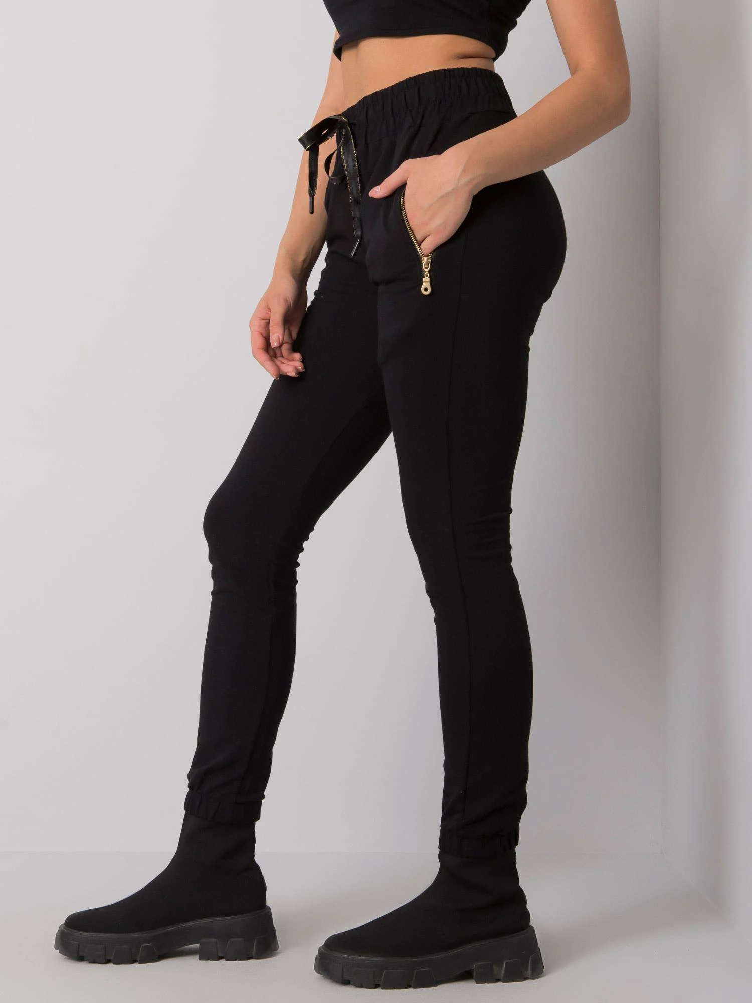 Pantaloni Trening Dama Lunga, Sport, RELEVANCE, Negru Casual - imagine 2