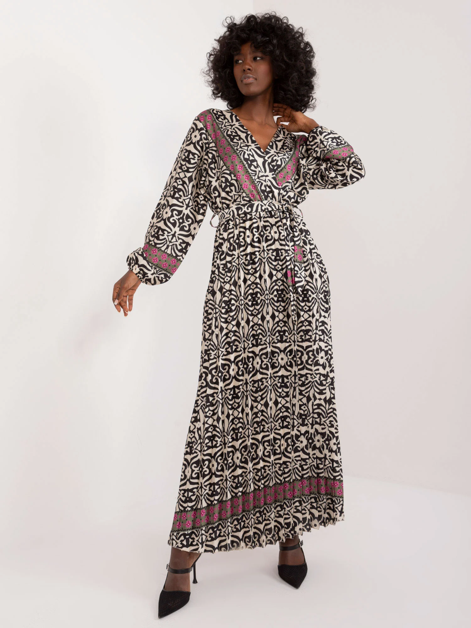 Rochie Dama Maxi, Lejera, ITALY MODA, Bej - Image 2