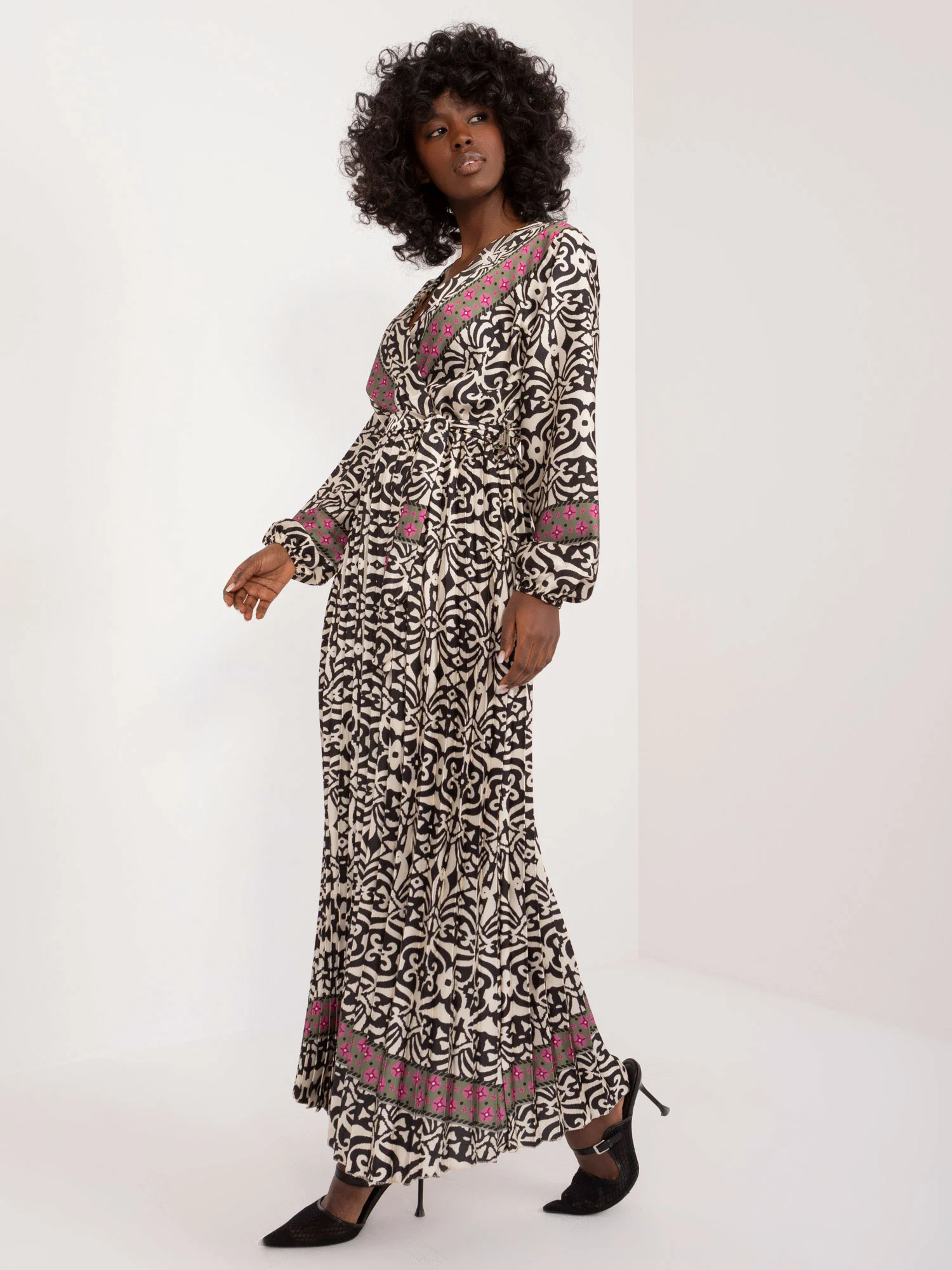 Rochie Dama Maxi, Lejera, ITALY MODA, Bej - Image 5