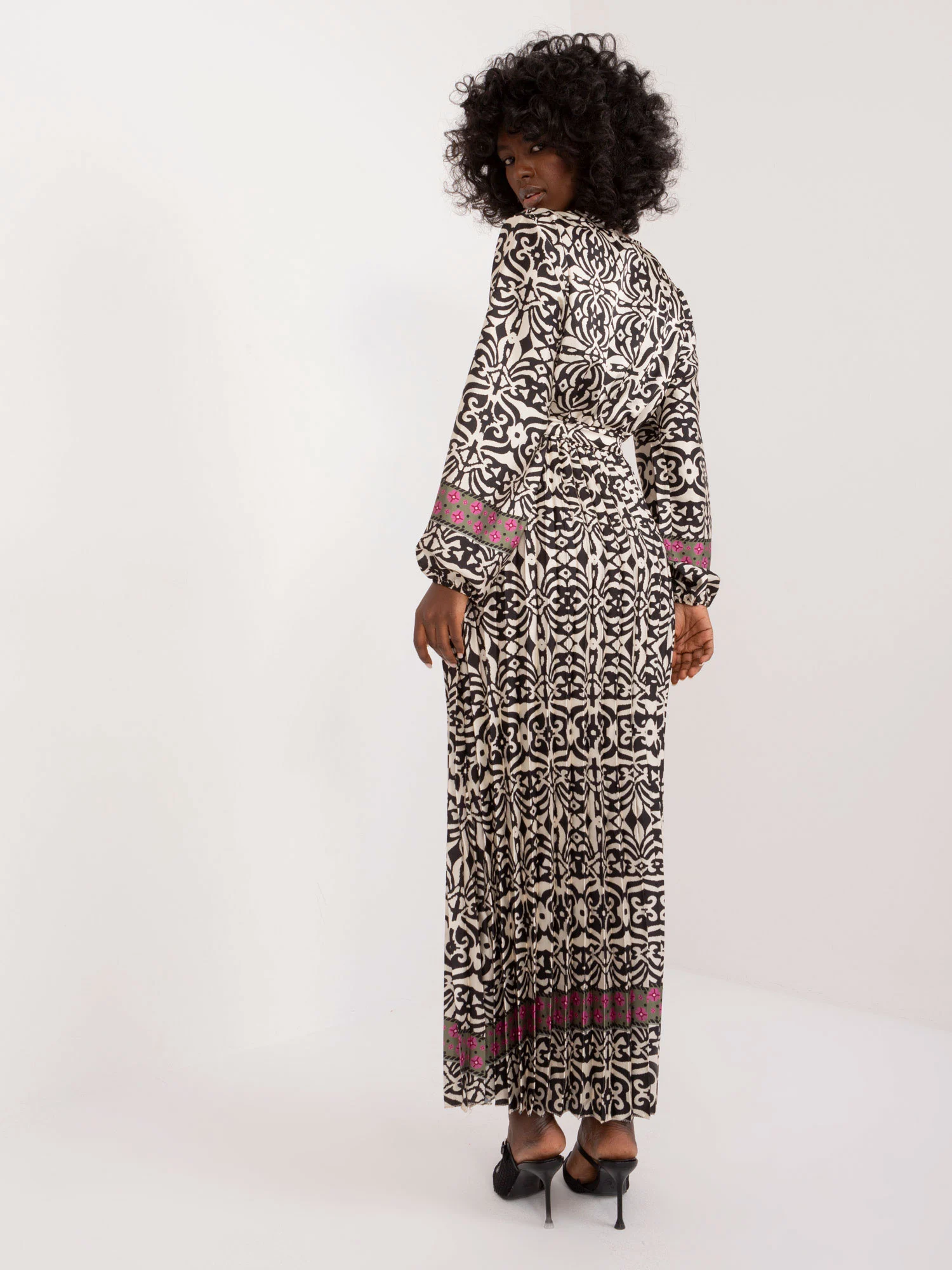 Rochie Dama Maxi, Lejera, ITALY MODA, Bej - Image 3