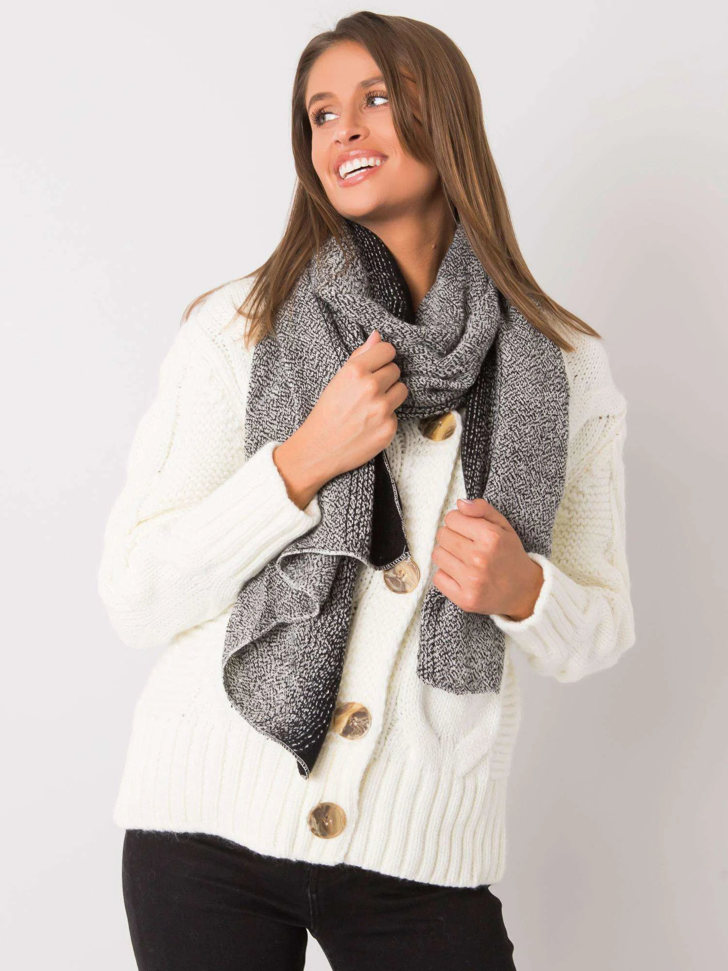 Esarfa Dama Acril, Wool Fashion Italia, Alb - Image 2