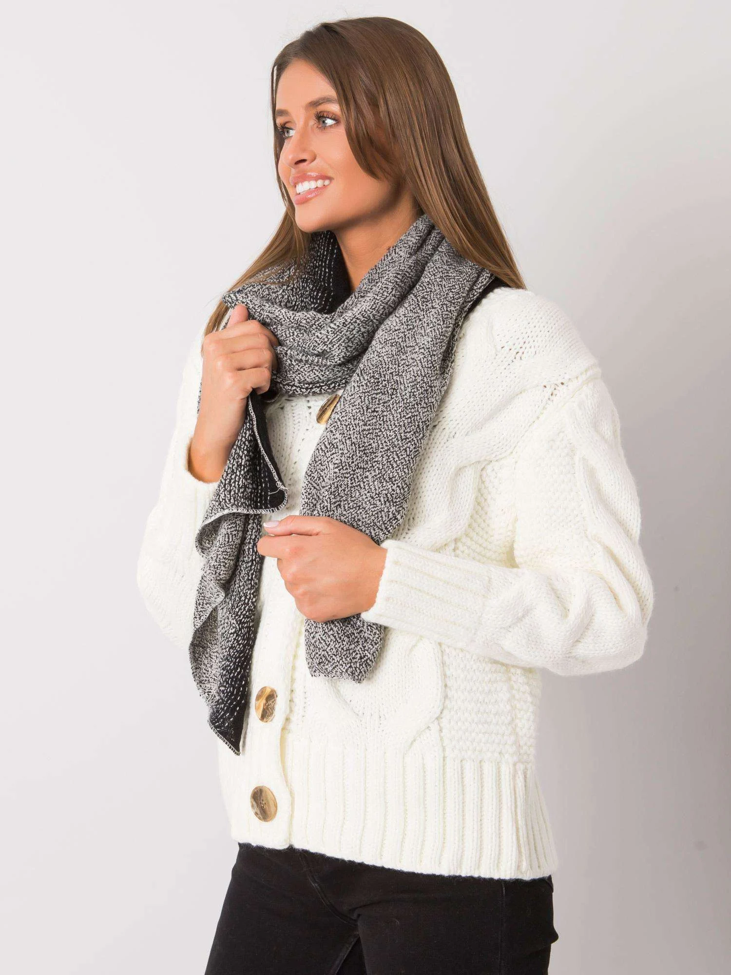 Esarfa Dama Acril, Wool Fashion Italia, Alb - Image 4
