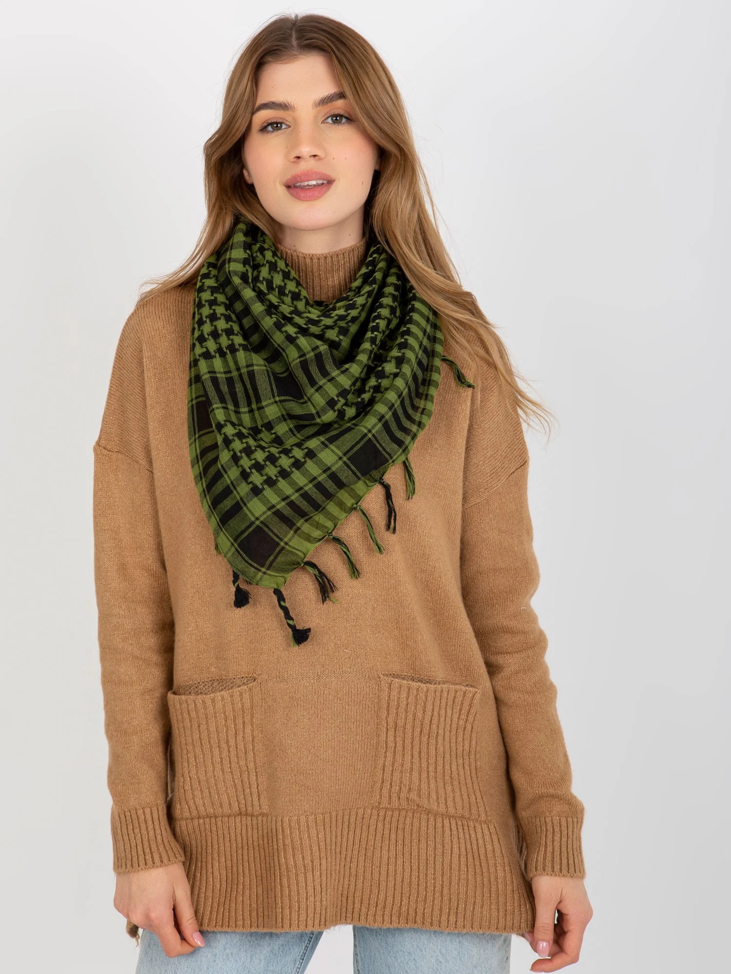Bandana Dama Carouri, Fashion Hunters, Verde - imagine 2