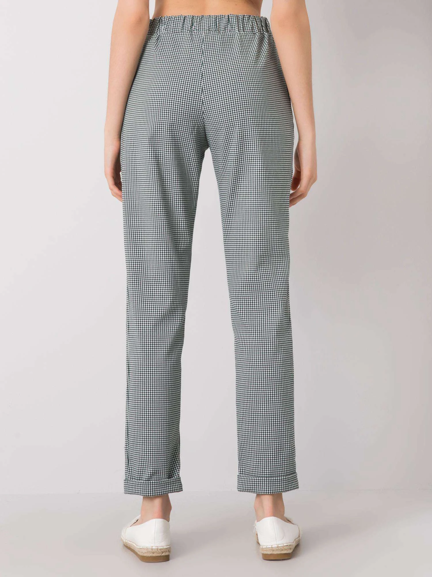Pantaloni Dama Lunga, Carouri, LAKERTA, Verde Eleganta Office - imagine 2