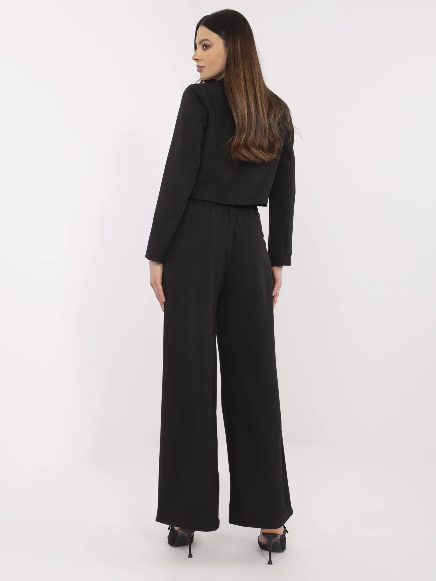 Compleu Dama Maneca lunga, Elegant, ITALY MODA, Negru Eleganta - Image 2