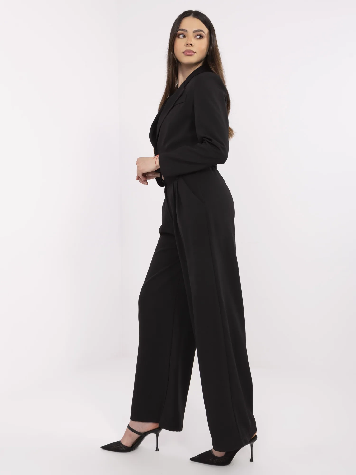 Compleu Dama Maneca lunga, Elegant, ITALY MODA, Negru Eleganta - Image 3