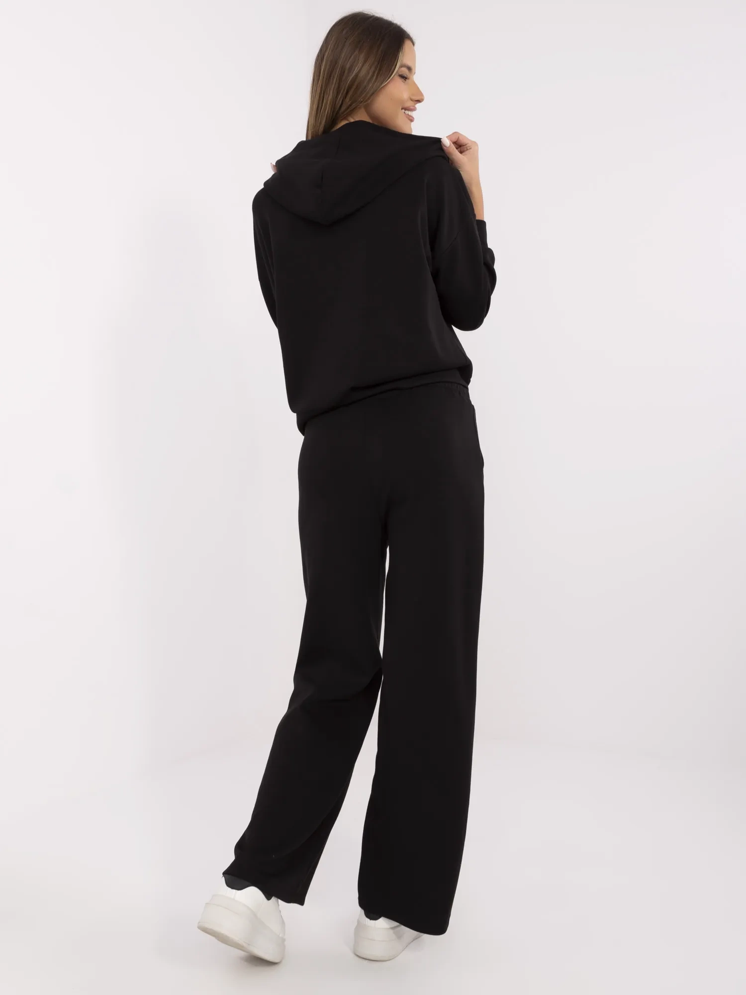 Compleu Dama Maneca lunga, Dreapta, ITALY MODA, Negru Casual - Image 5