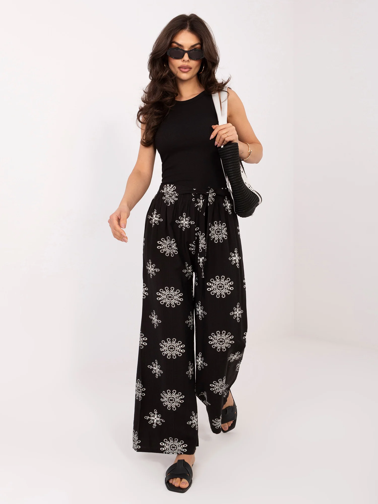 Top Dama Fara maneci, Dungi, Sublevel, Negru Casual - imagine 5