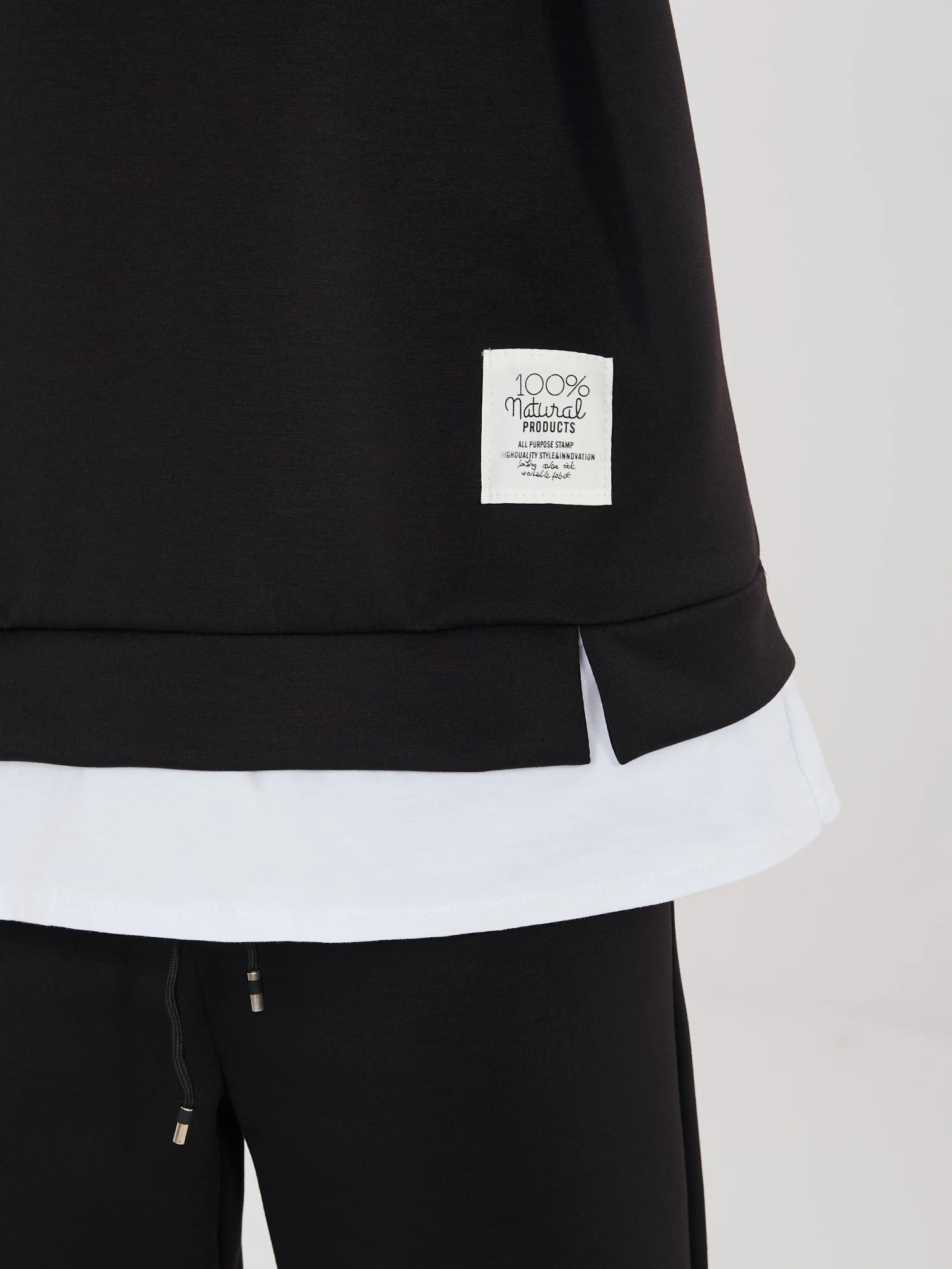 Compleu Dama Maneca lunga, Dreapta, RUE PARIS, Negru Casual - imagine 7